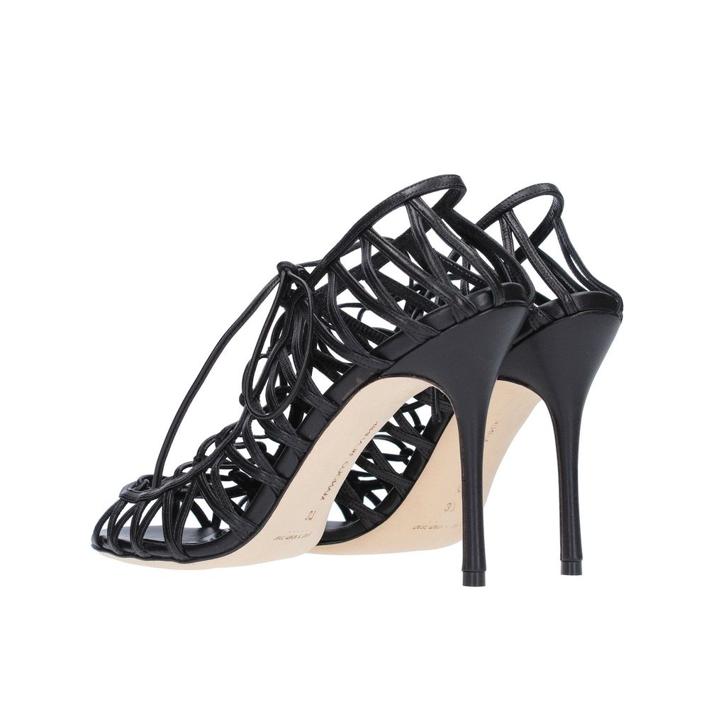 Manolo Blahnik Hamza 105 Ledersandalen