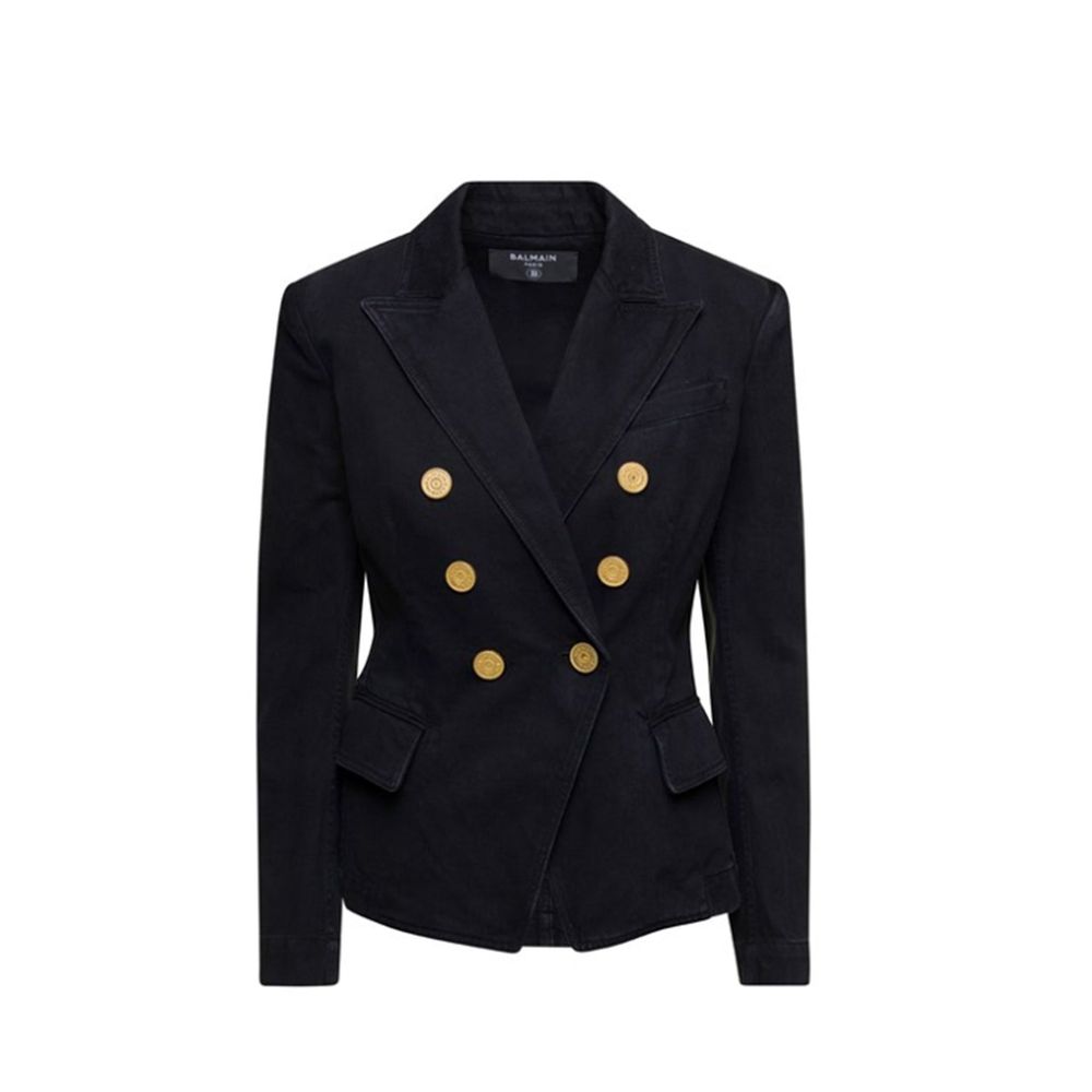 Balmain Zweireihiger Jeansblazer