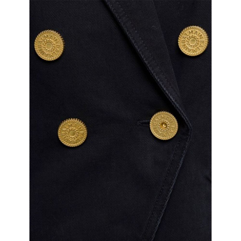 Balmain Zweireihiger Jeansblazer