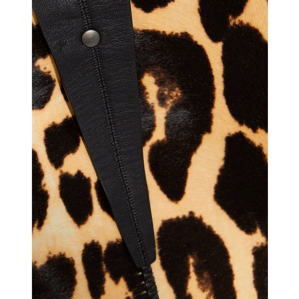 Bottega Veneta – Rock aus Kalbshaar mit Leopardenmuster