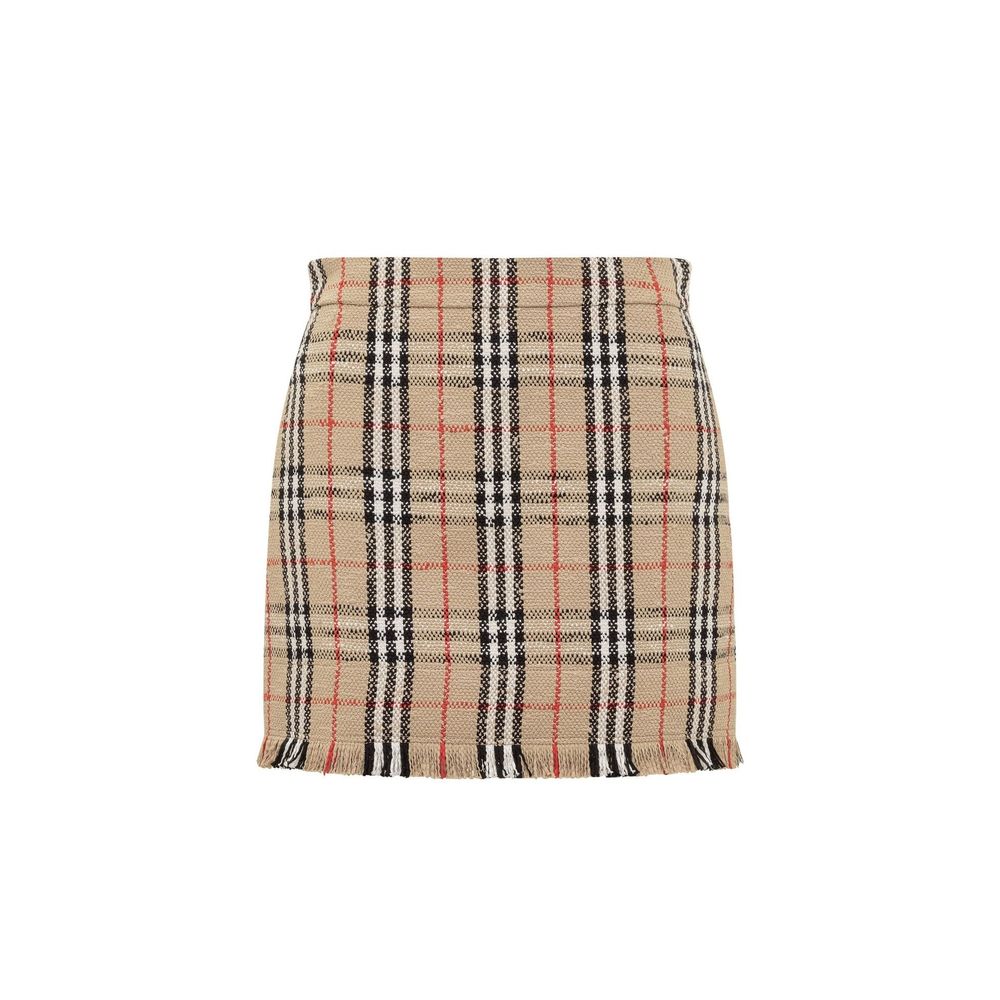Minirock mit Burberry-Vintage-Muster