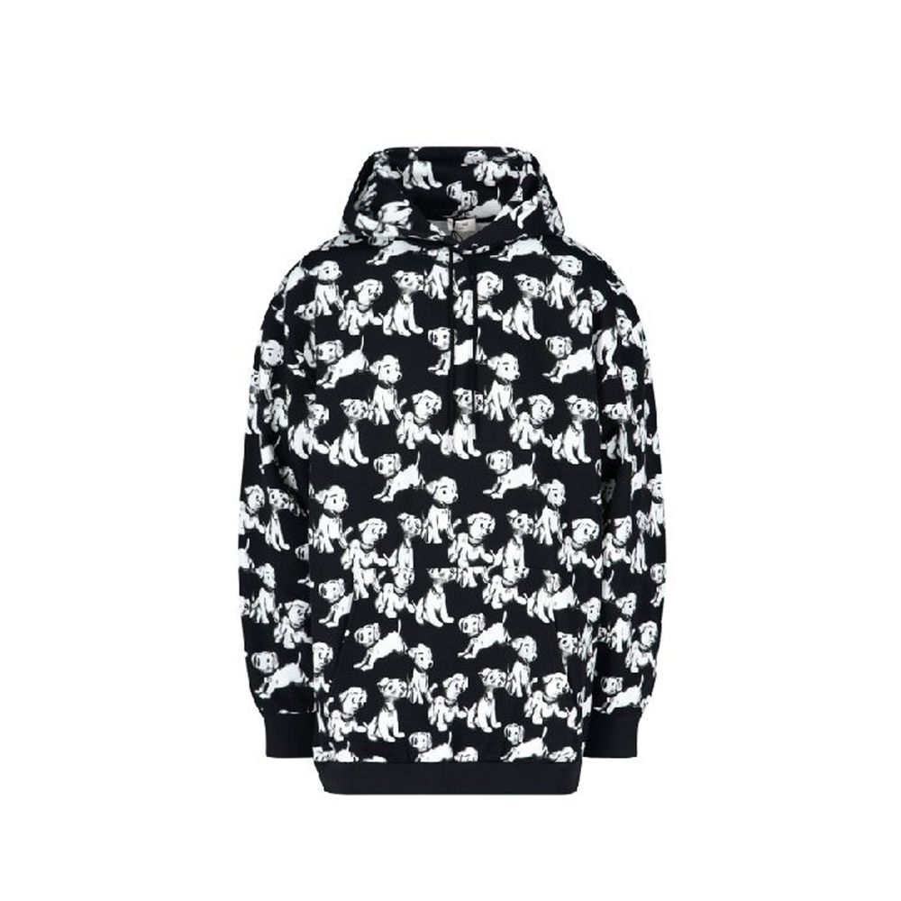 Celine Sweatshirt mit Hunde-Print und Kapuze