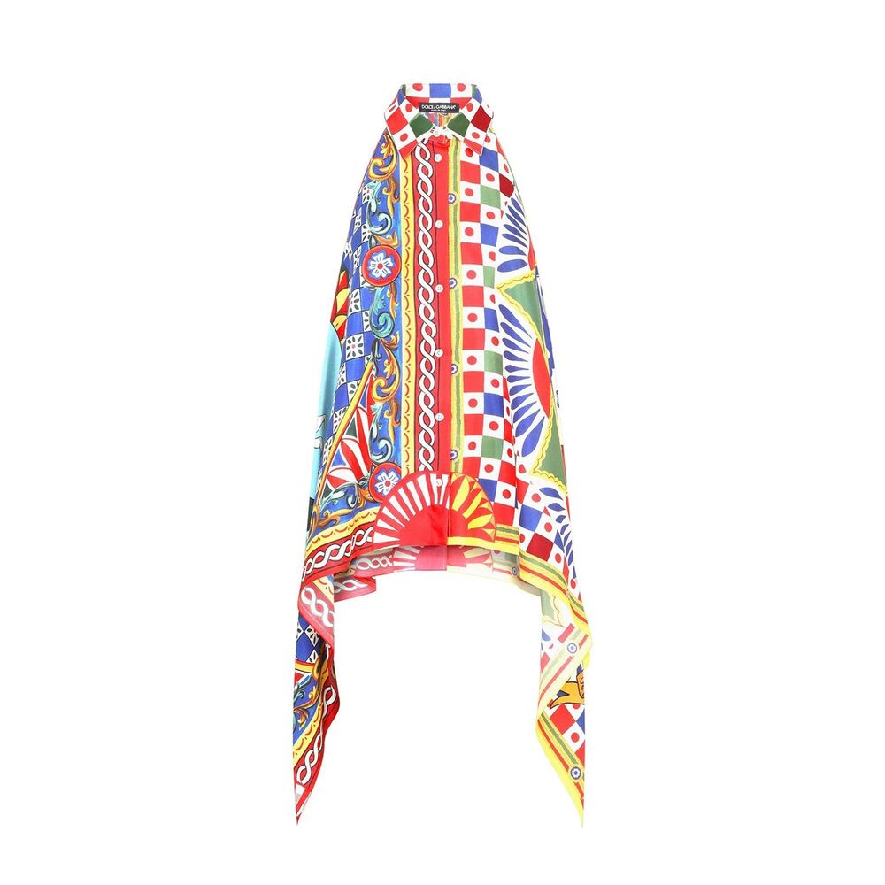 Dolce &amp; Gabbana Dolce&amp;Gabbana Neckholder-Seidenhemd