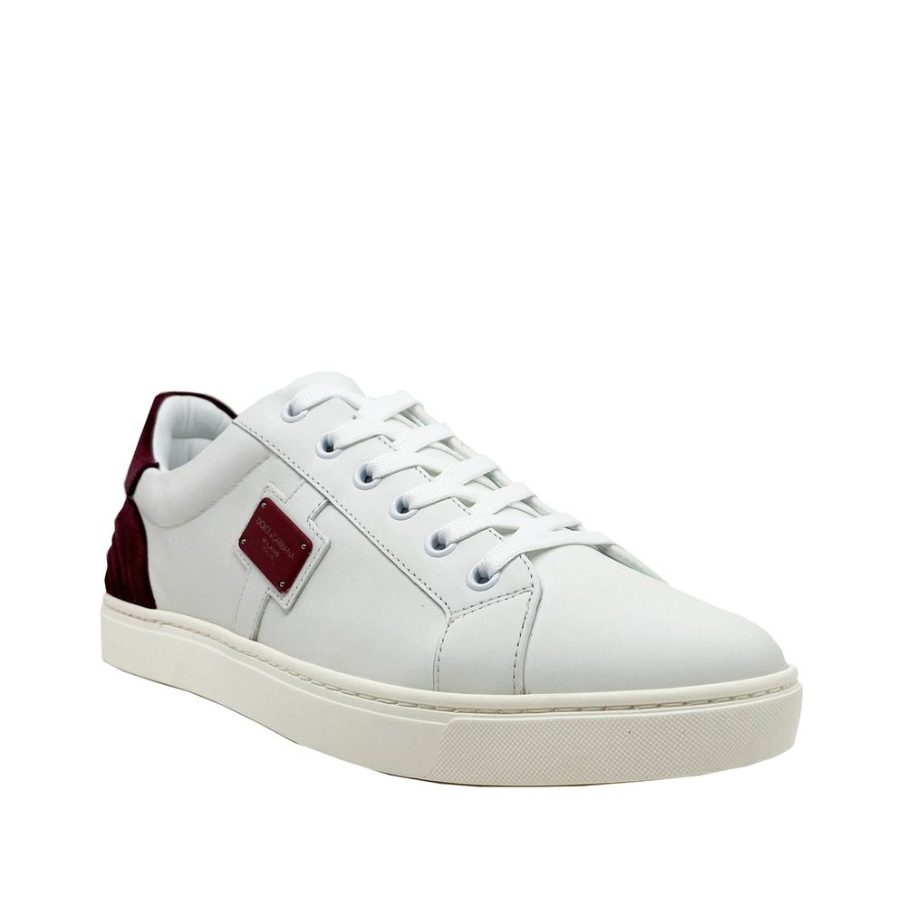 Dolce &amp; Gabbana – Ledersneaker mit Logo