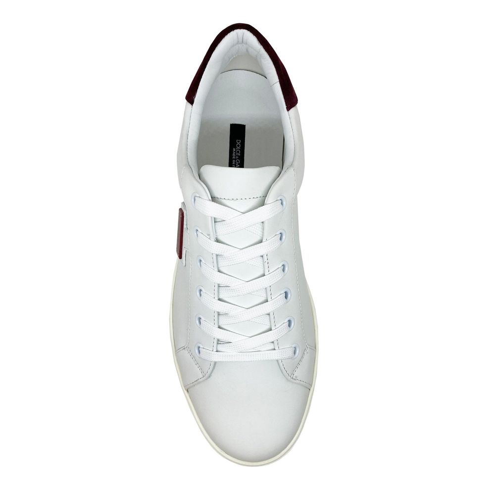 Dolce &amp; Gabbana – Ledersneaker mit Logo