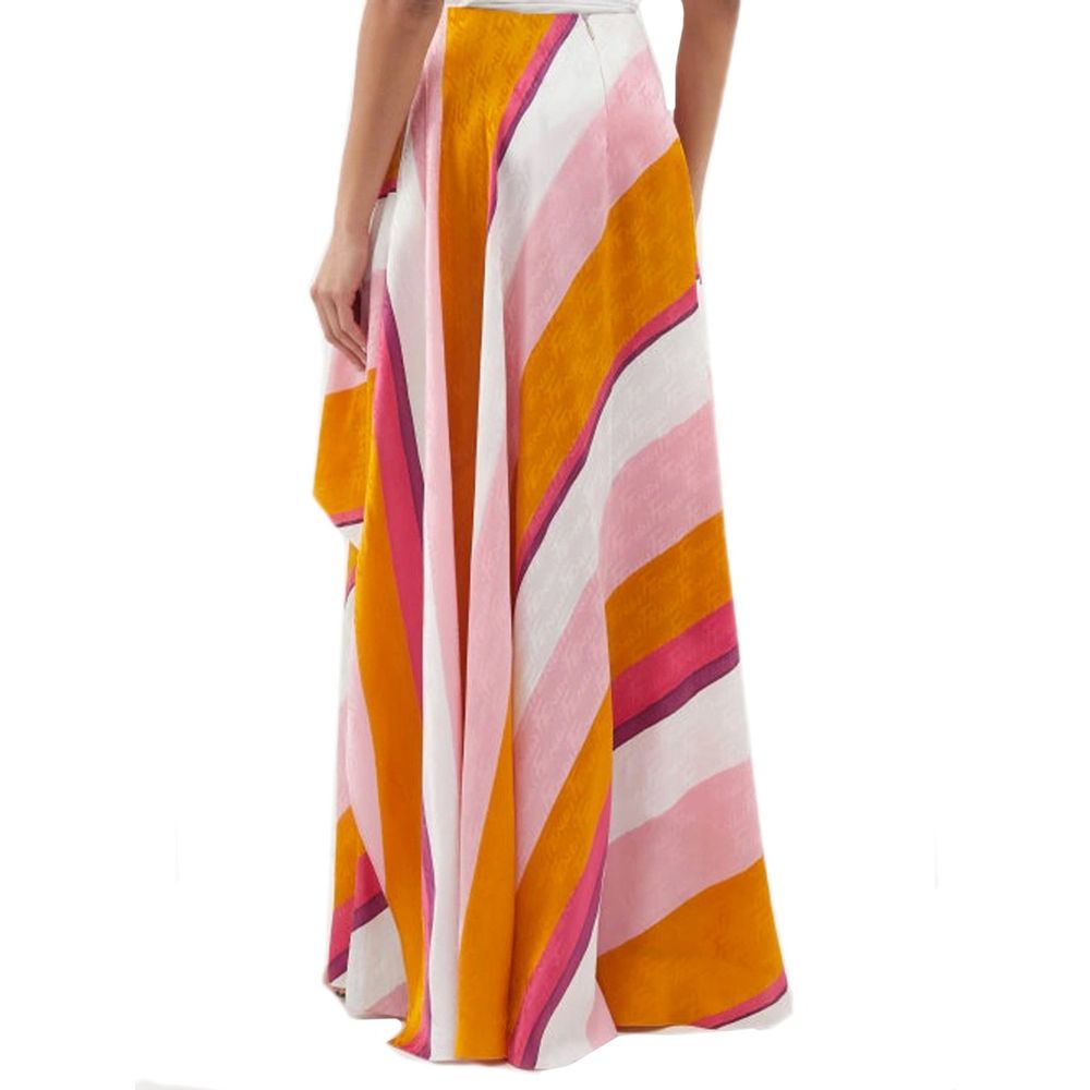 Fendi Ff Drapierte Hose im Farbblockdesign