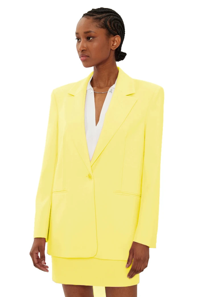 Patrizia Pepe Formal Jacket Yellow Woman