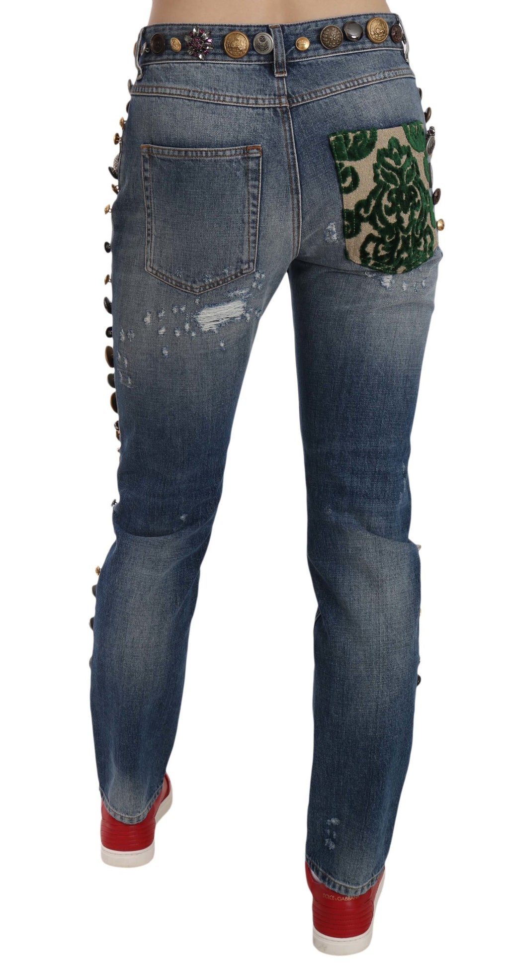 Dolce &amp; Gabbana – Luxus-Jeans mit Kristallverzierung