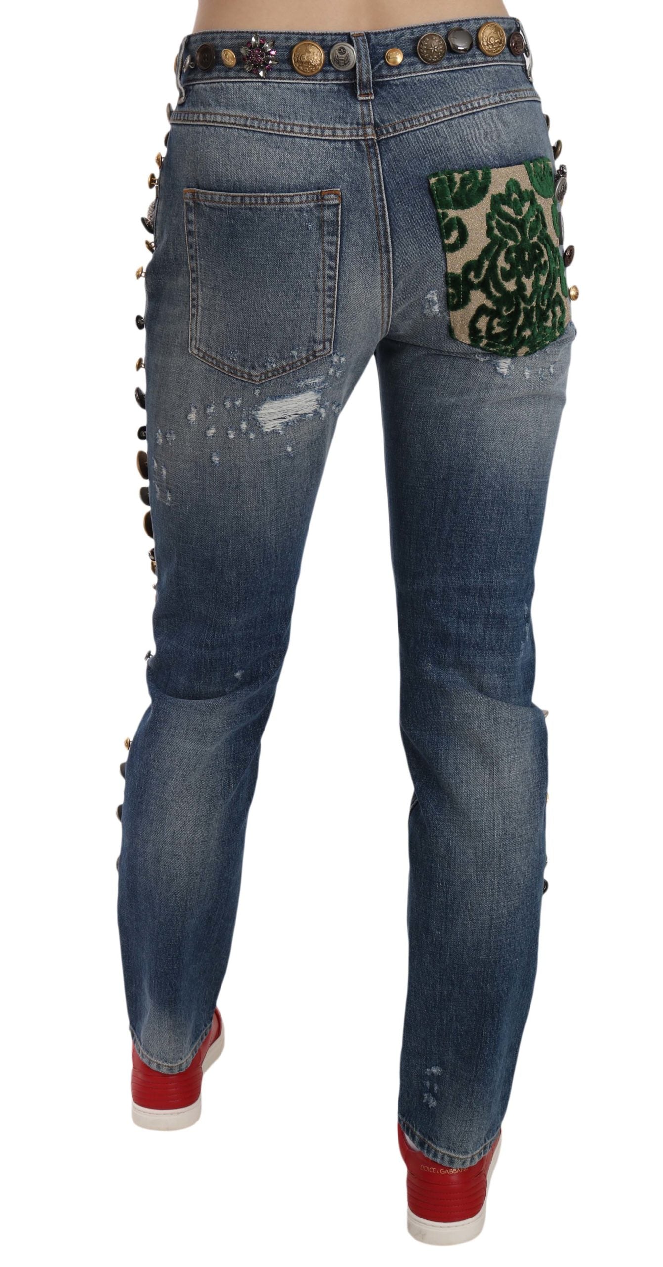 Dolce &amp; Gabbana – Luxus-Jeans mit Kristallverzierung