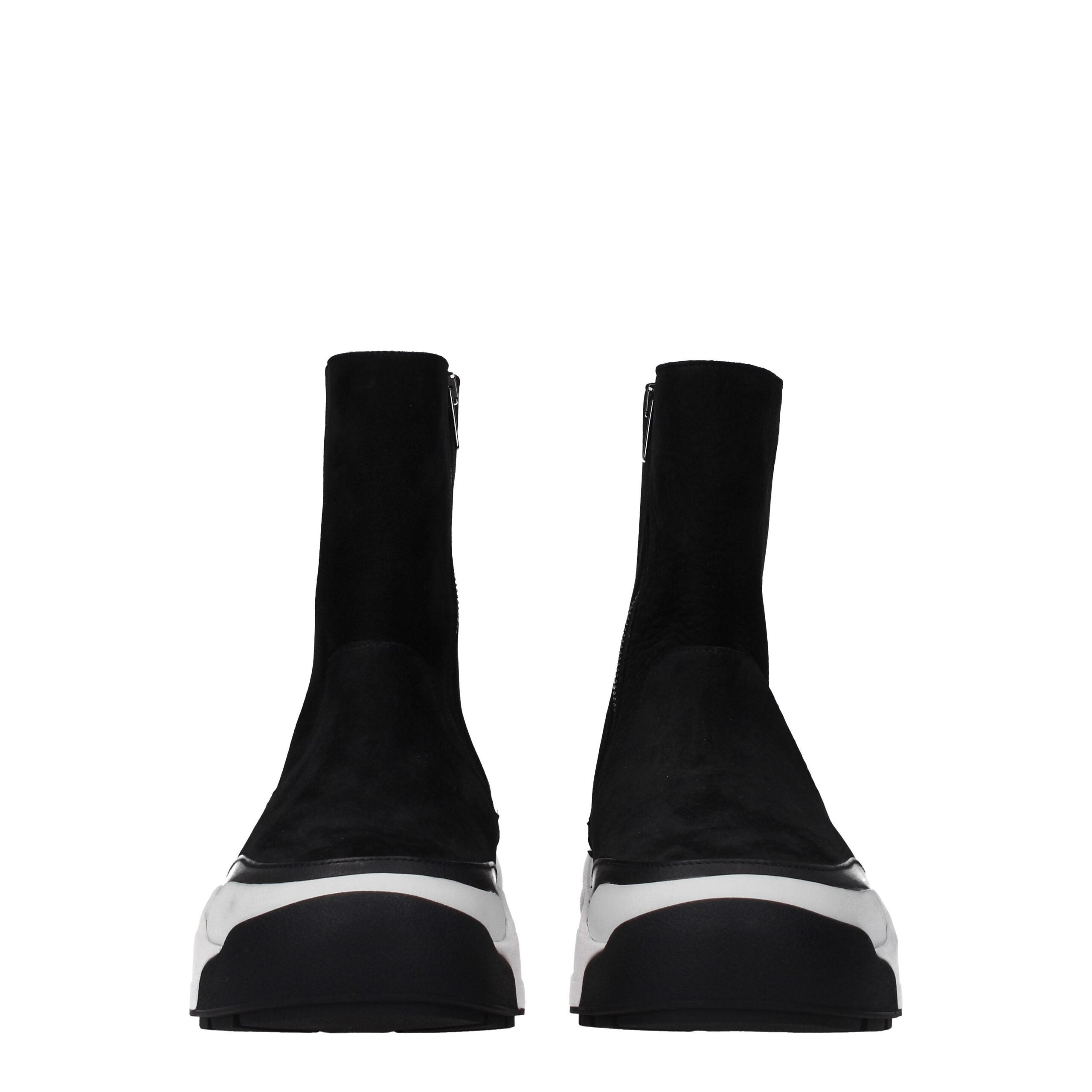Kenzo Schwarze Lederstiefelette