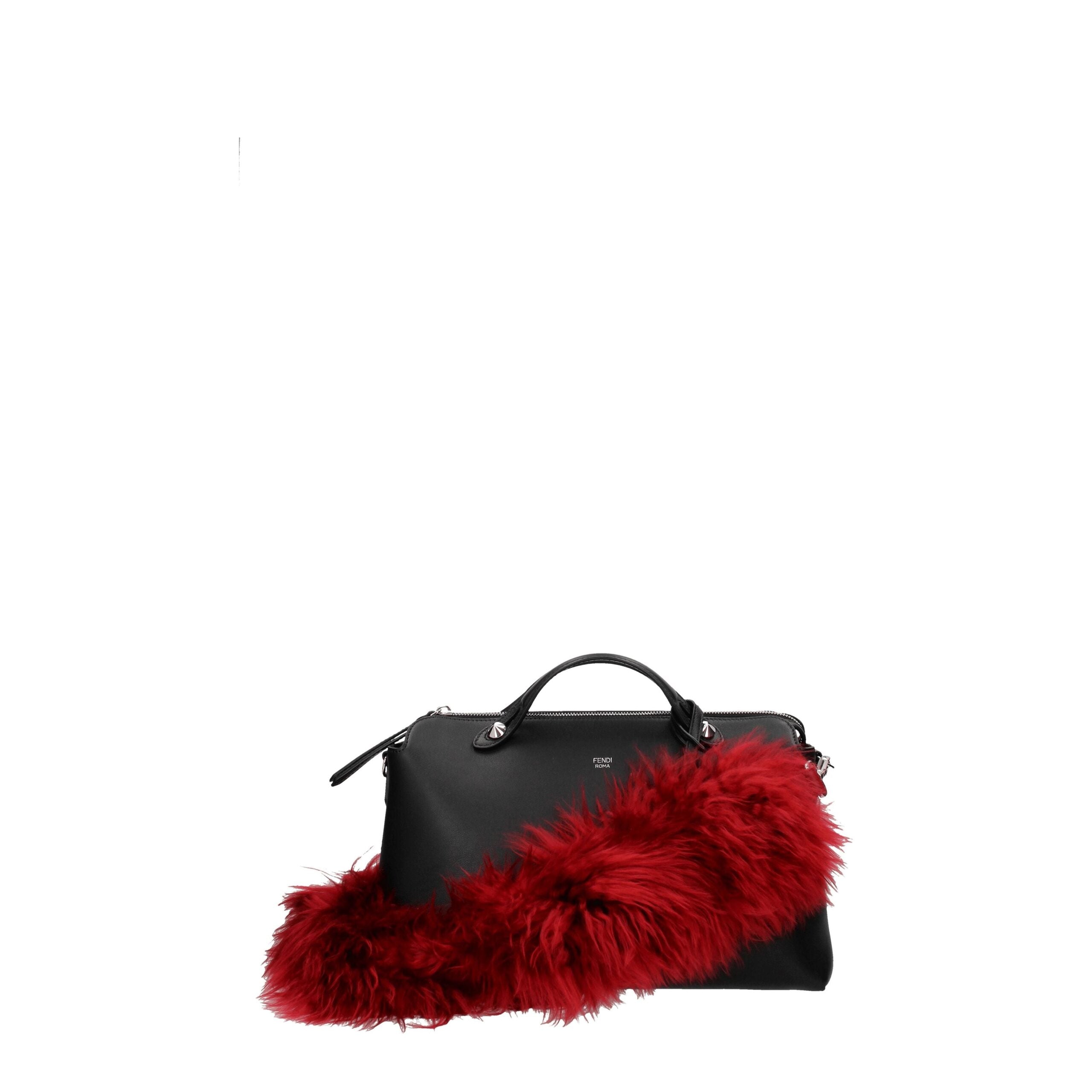 Fendi Rote Leder-Umhängetasche