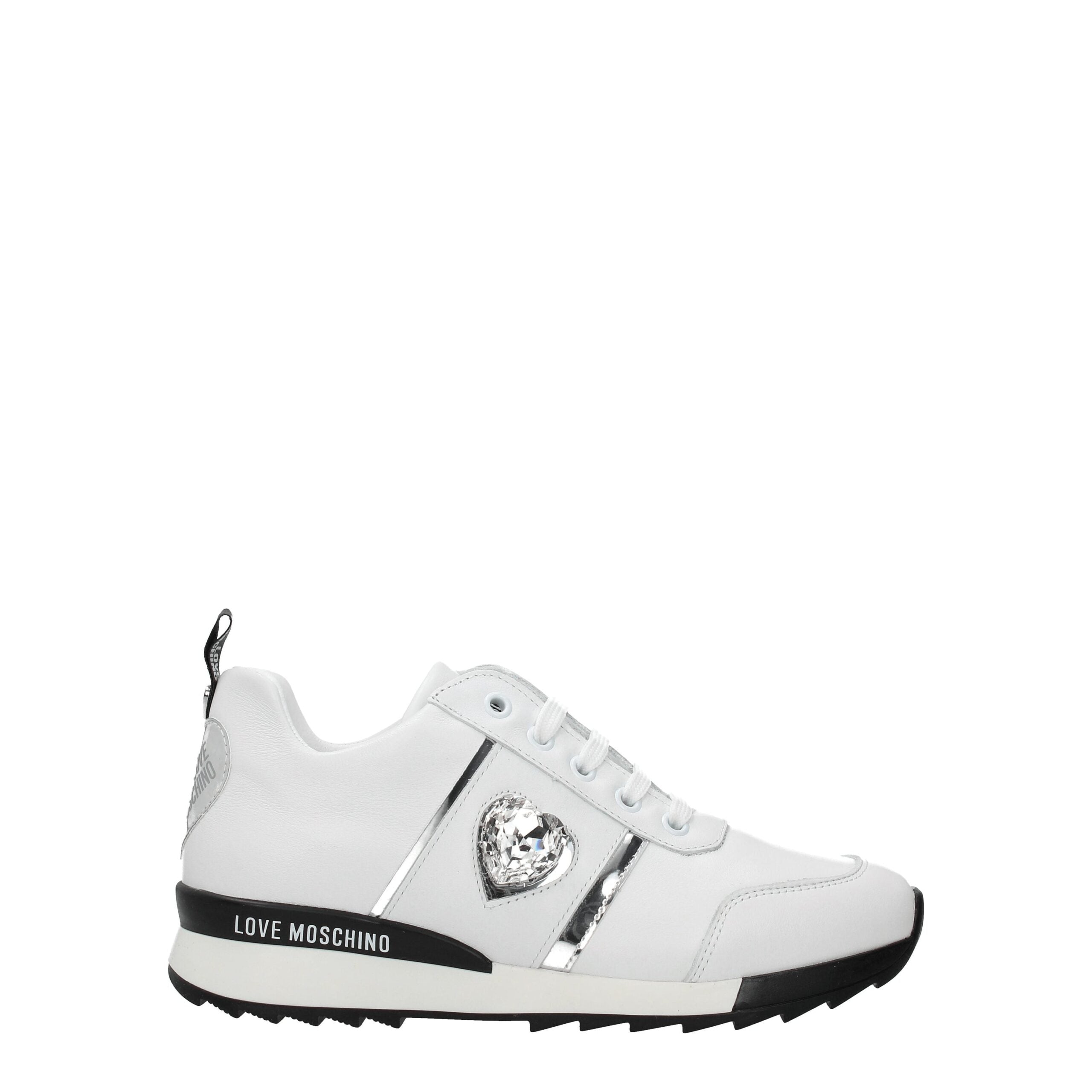 Weiße Ledersneaker von Love Moschino