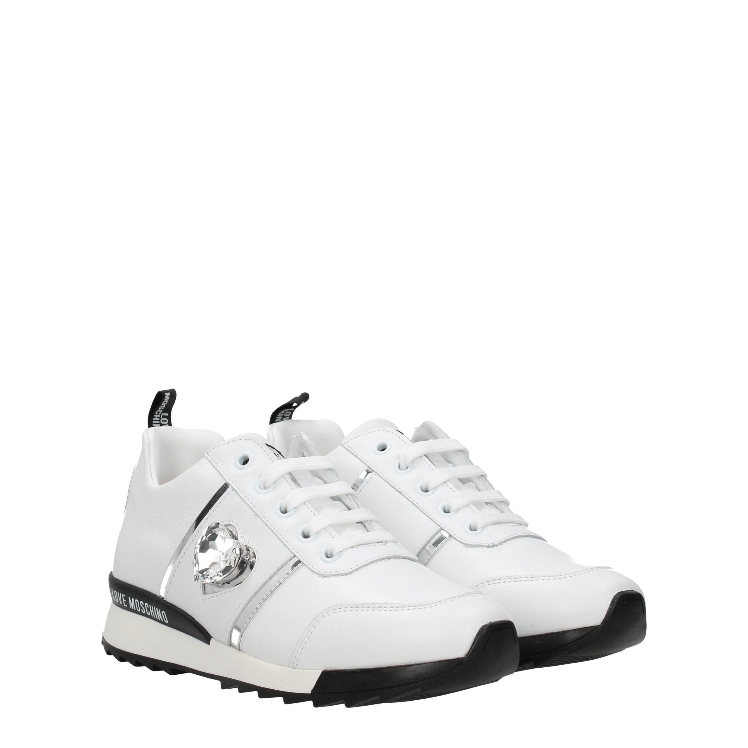 Weiße Ledersneaker von Love Moschino