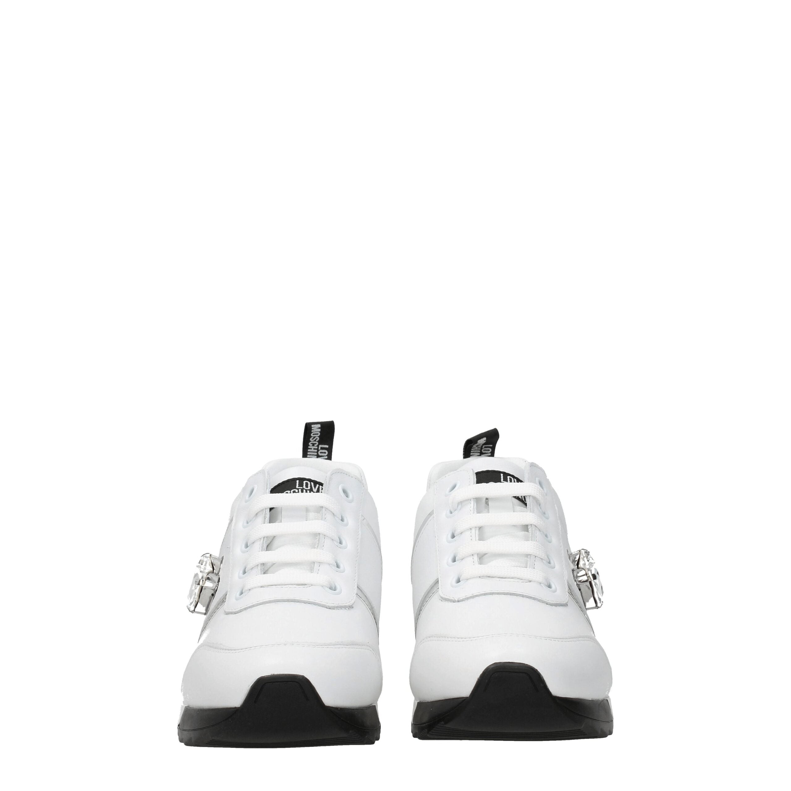 Weiße Ledersneaker von Love Moschino