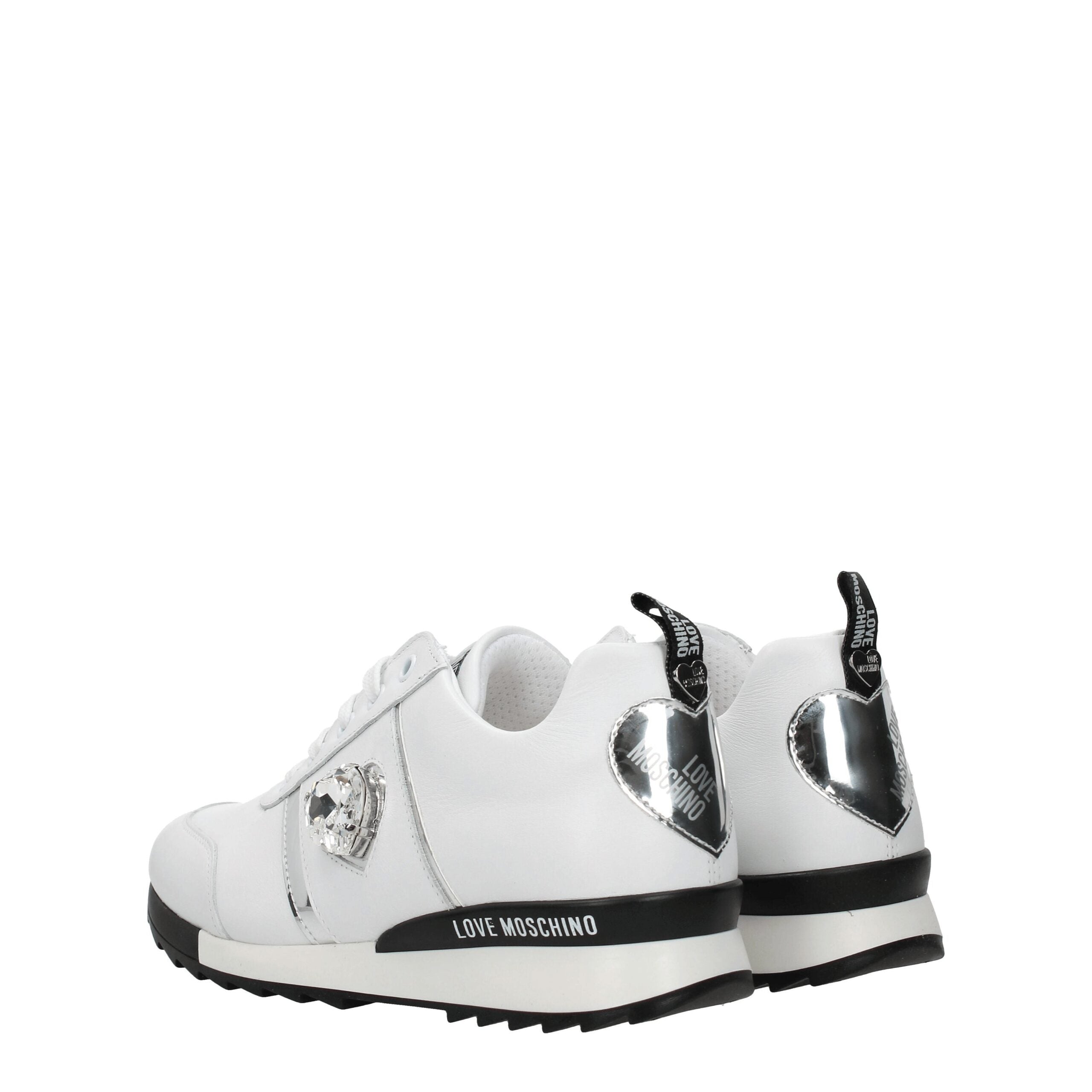Weiße Ledersneaker von Love Moschino