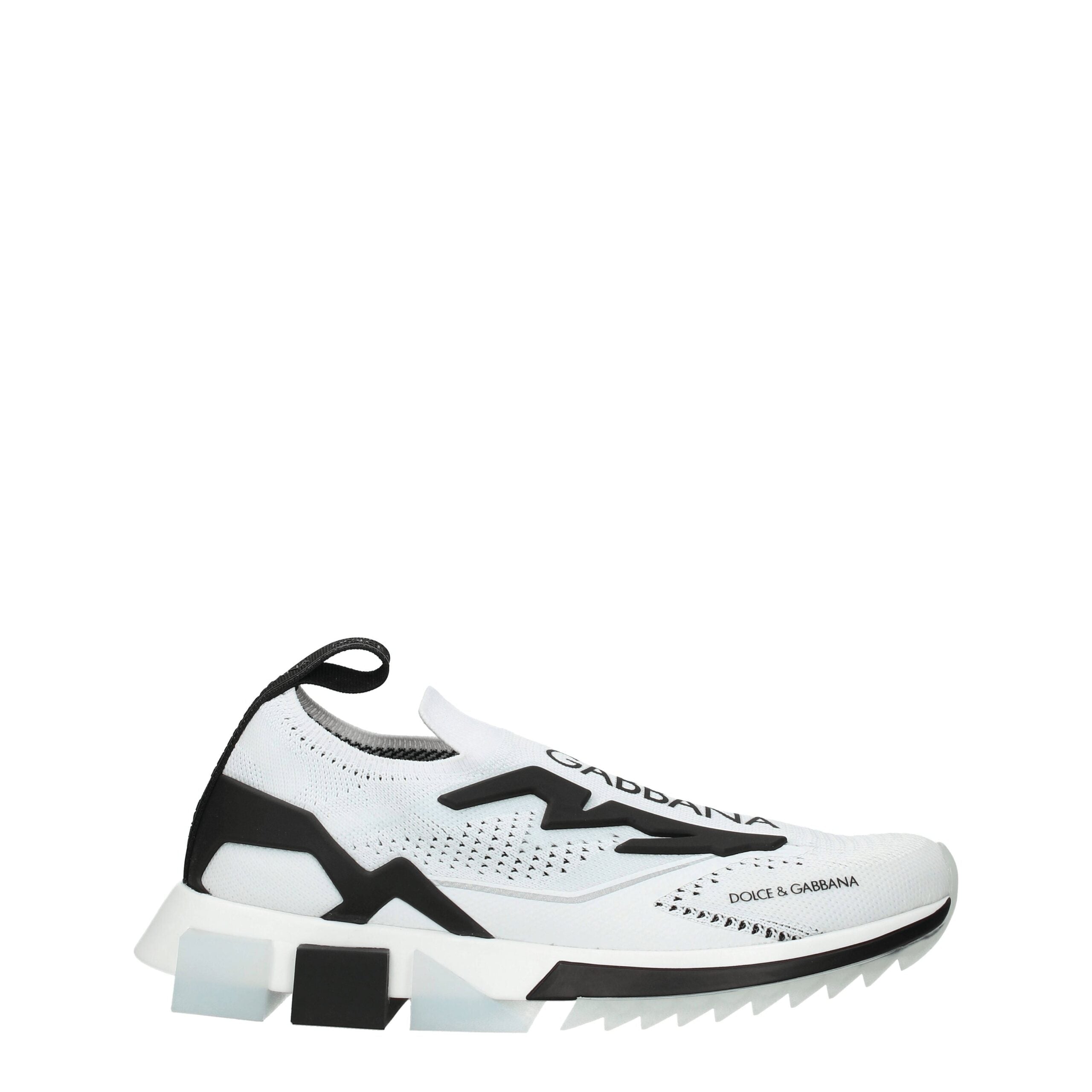 Dolce &amp; Gabbana – Weiße Stoff-Sneaker