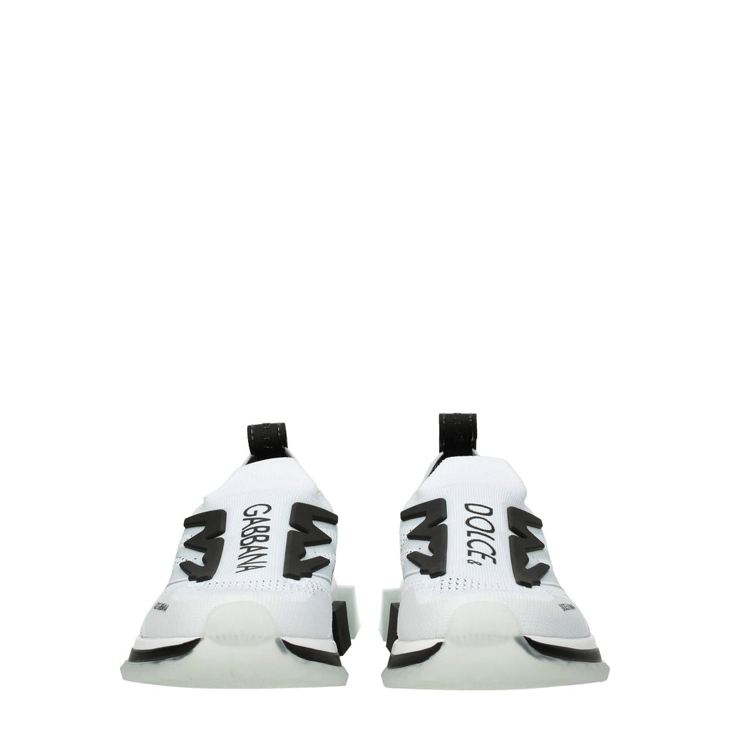 Dolce &amp; Gabbana – Weiße Stoff-Sneaker