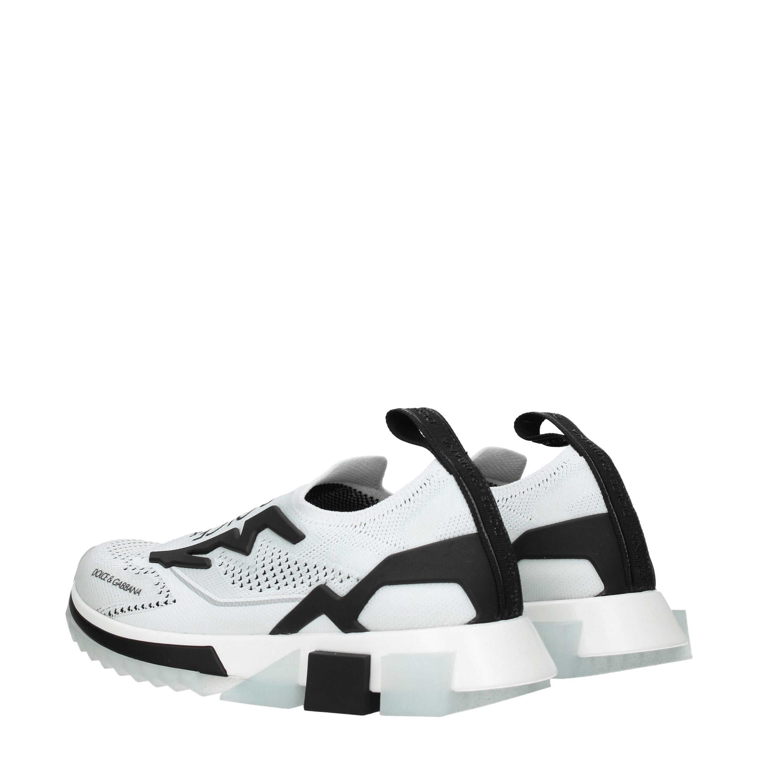 Dolce &amp; Gabbana – Weiße Stoff-Sneaker