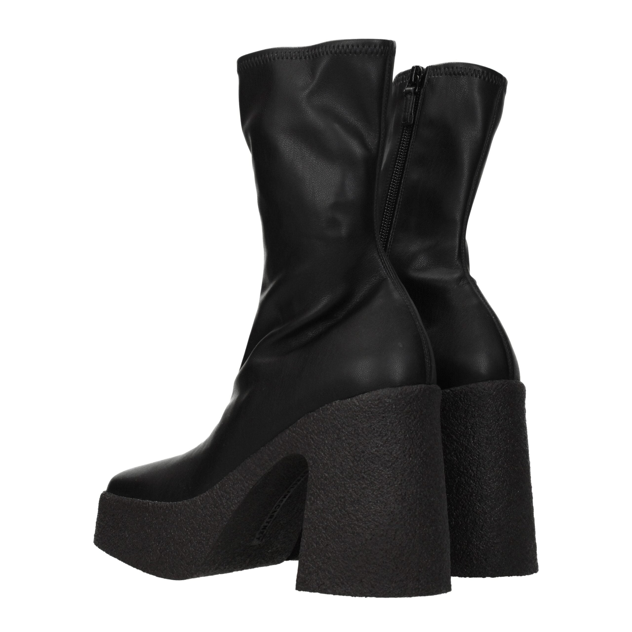 Stella McCartney – Schwarze Lederstiefelette