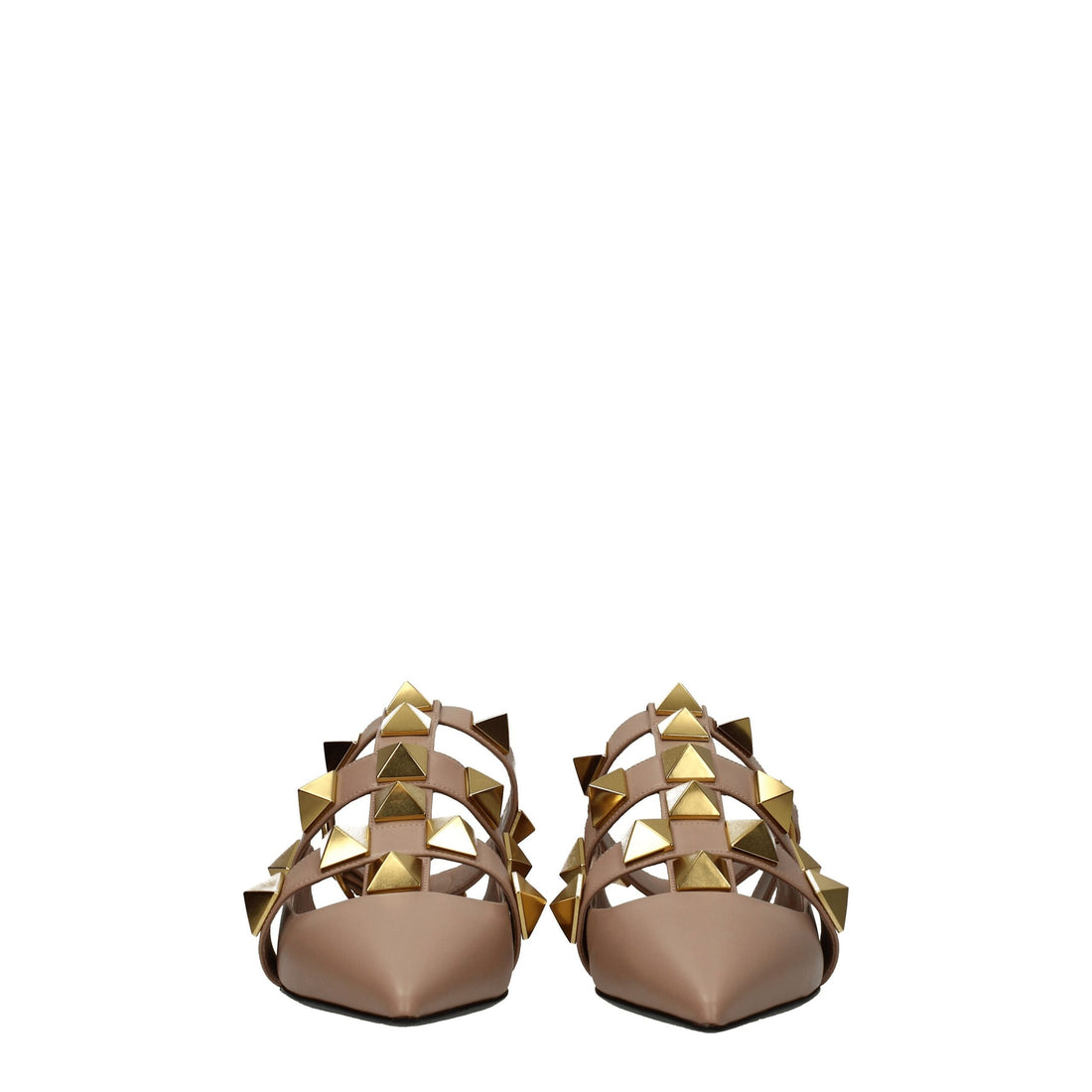 Valentino Garavani Pink Leather Flat Sandals