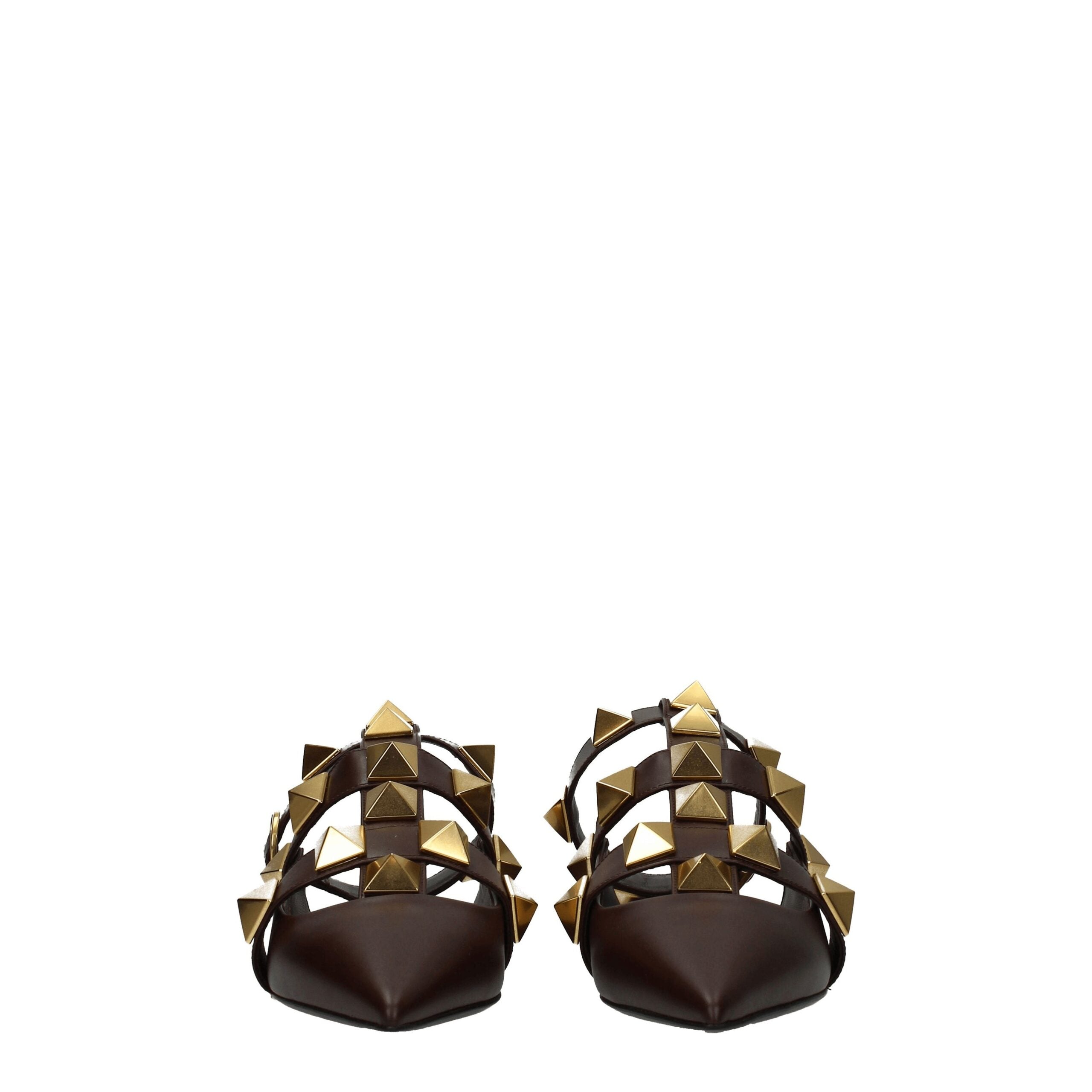 Valentino Garavani Braune Ledersandale