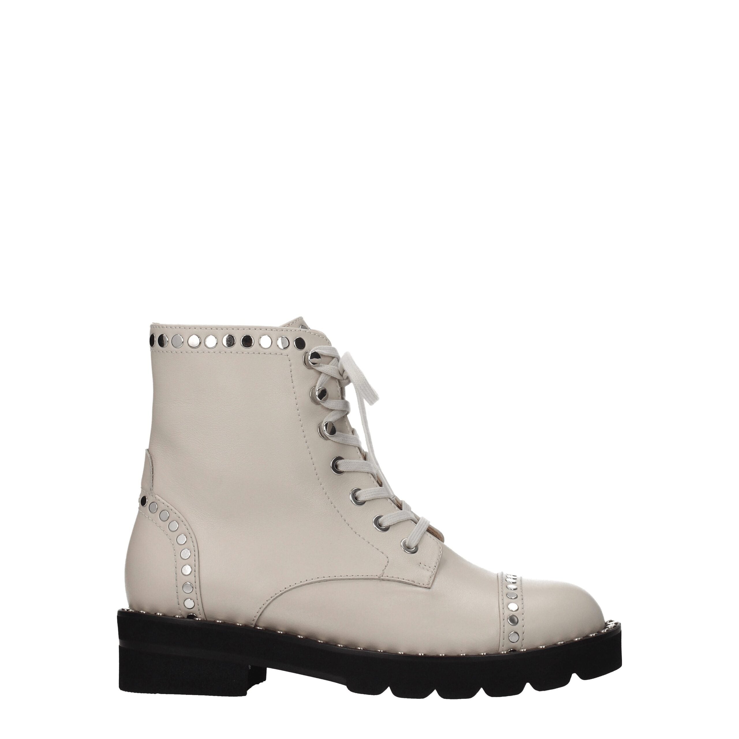 Stuart Weitzman Beige Lederstiefelette