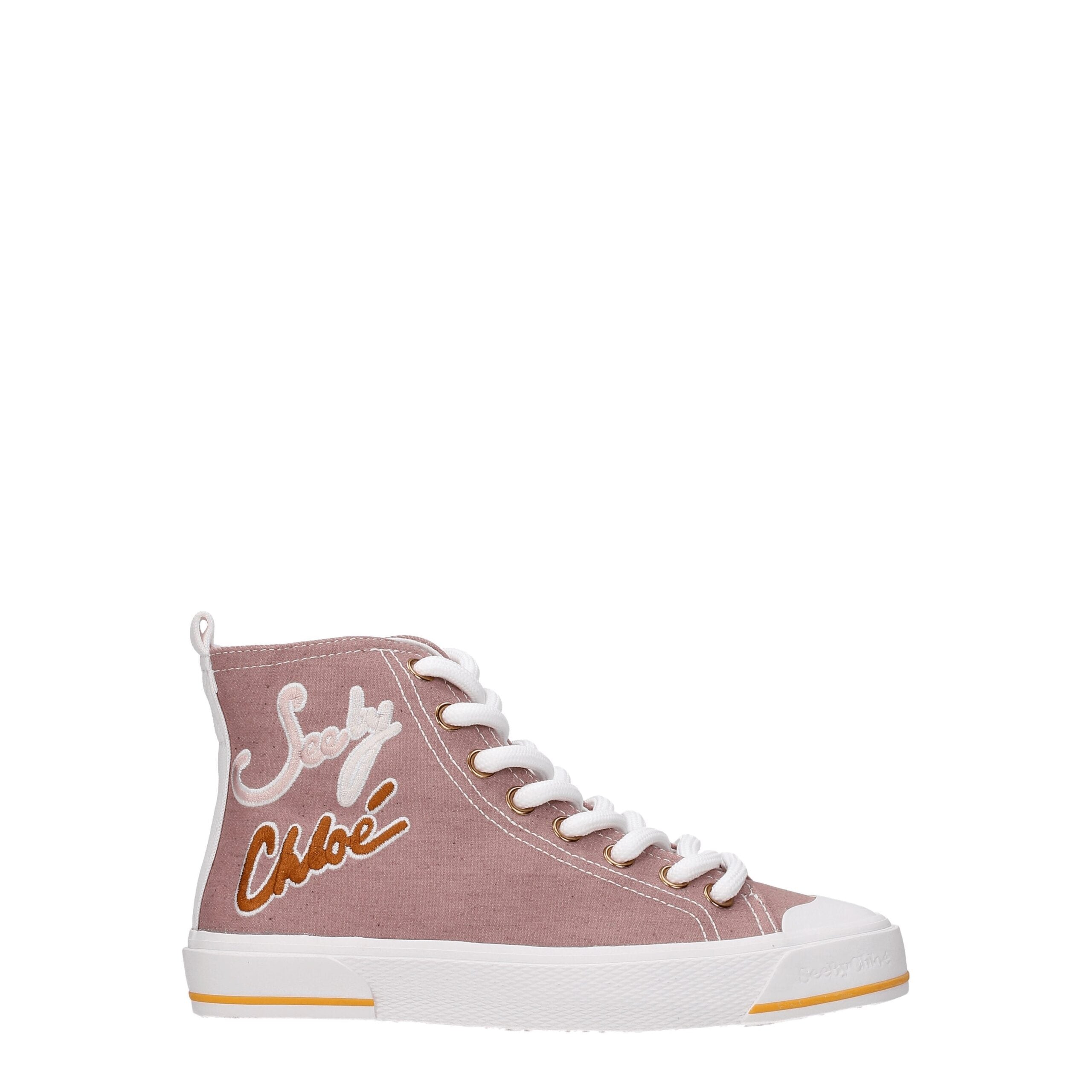See By Chloé – Rosa Stoff-Sneakers