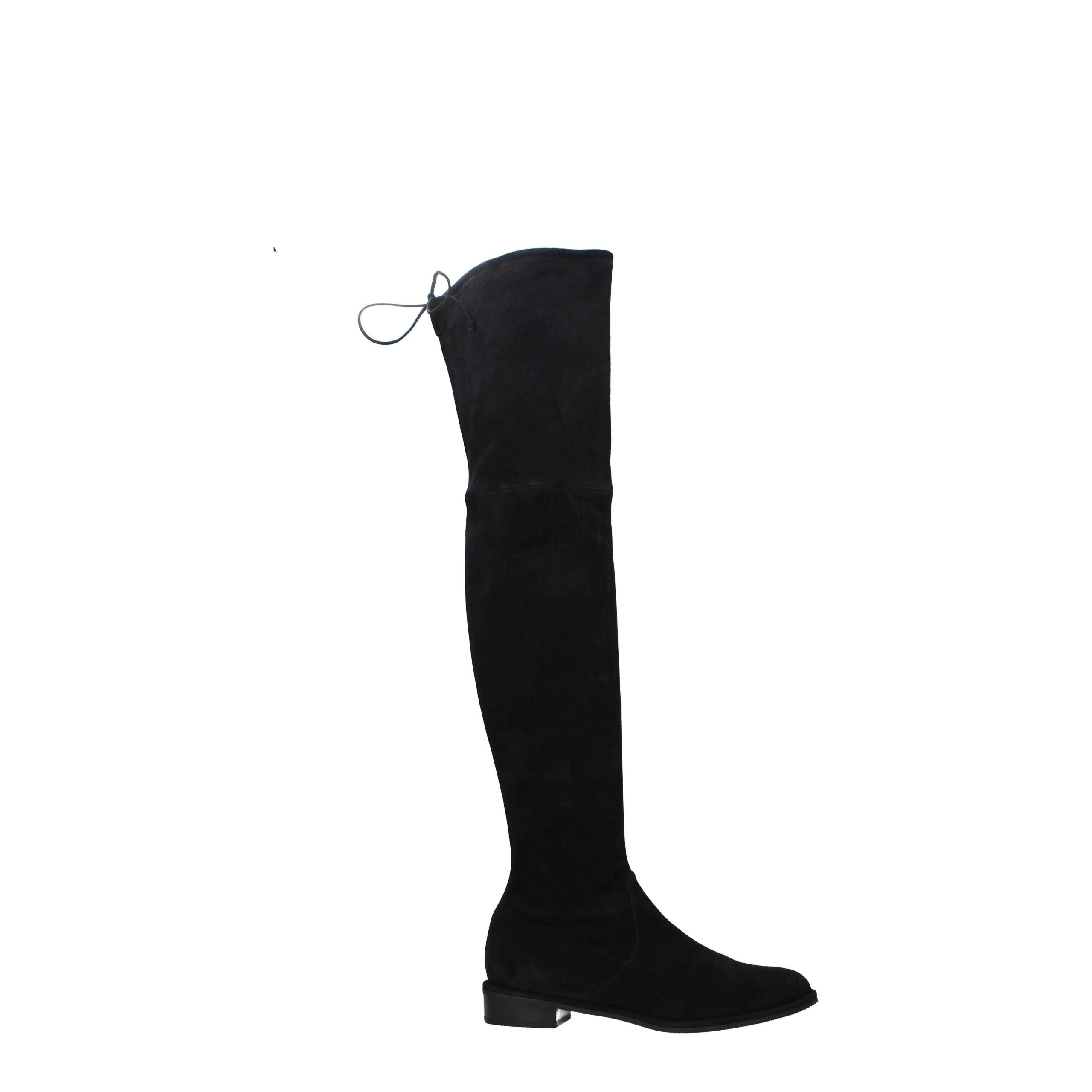 Stuart Weitzman – Schwarzer Lederstiefel