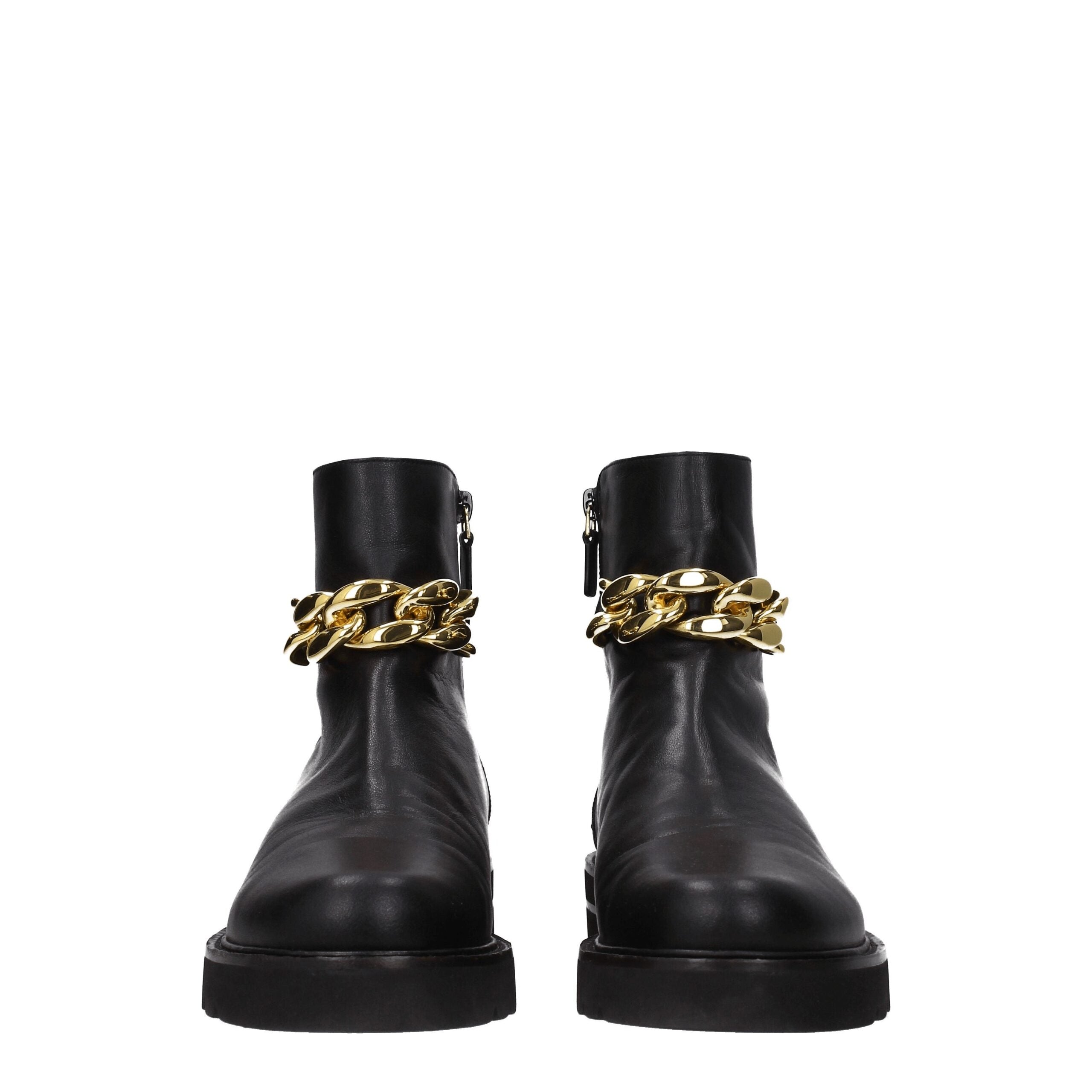 Stuart Weitzman – Schwarze Lederstiefelette