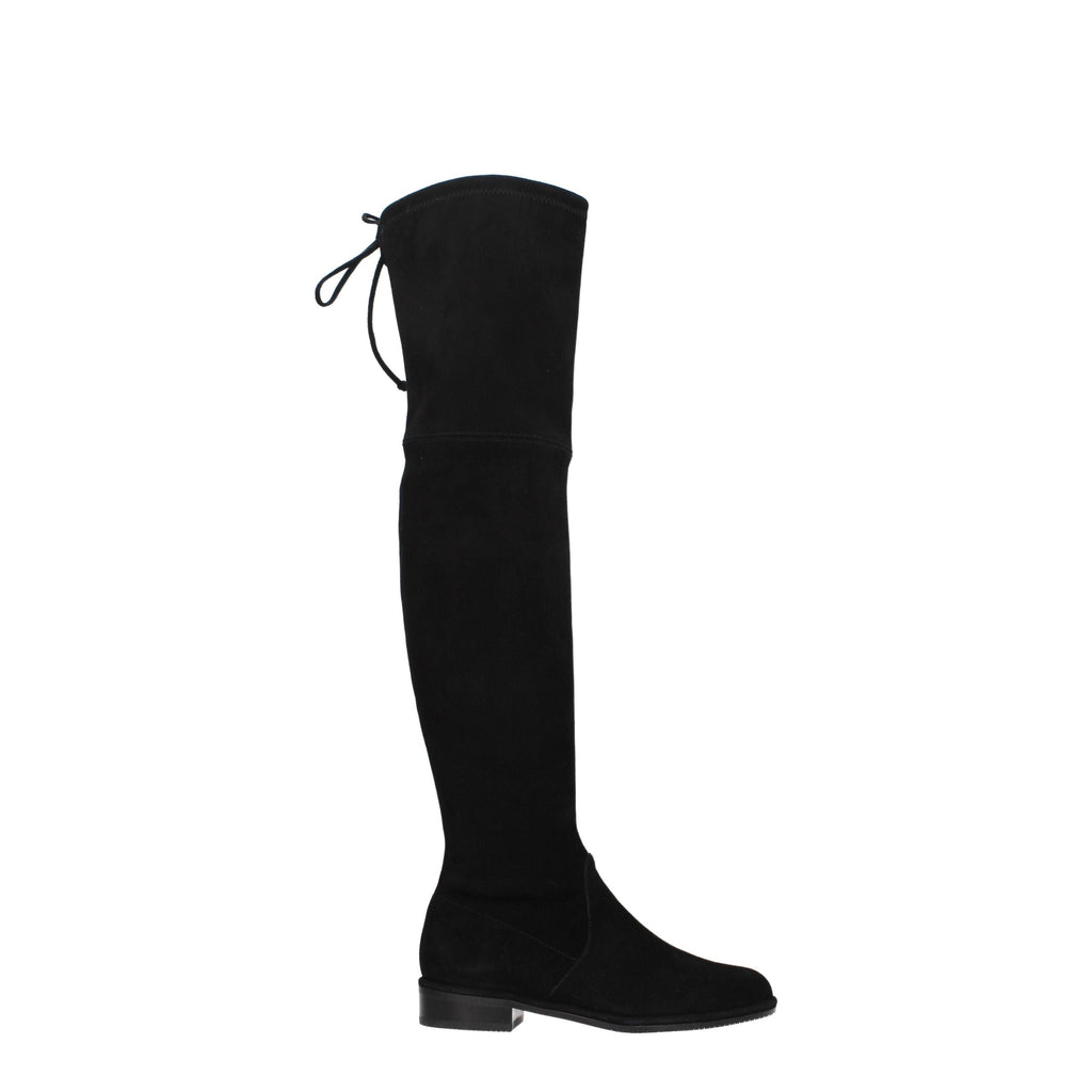 Stuart Weitzman – Schwarzer Lederstiefel