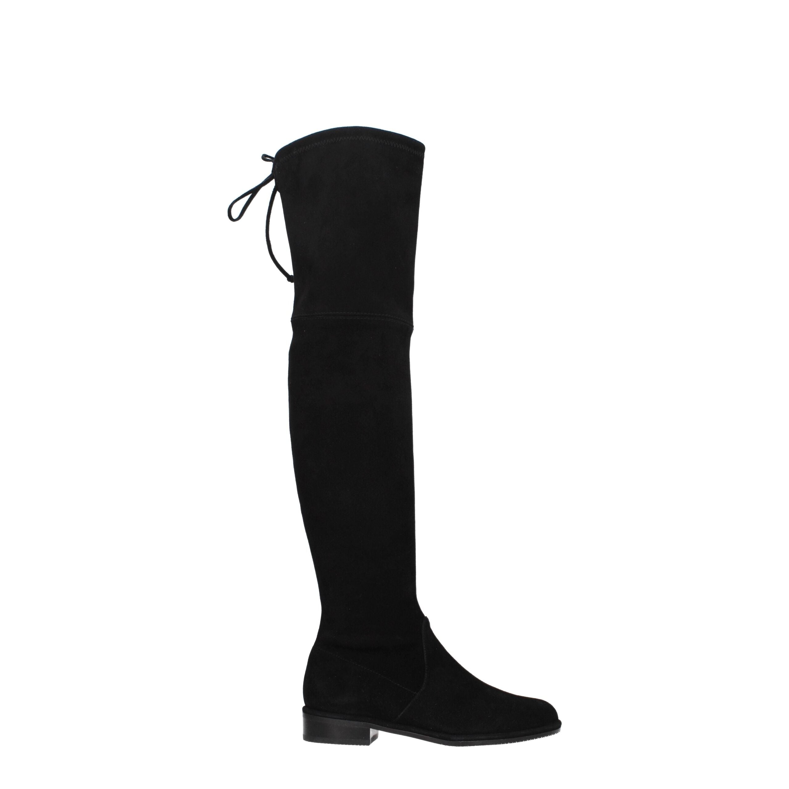 Stuart Weitzman – Schwarzer Lederstiefel