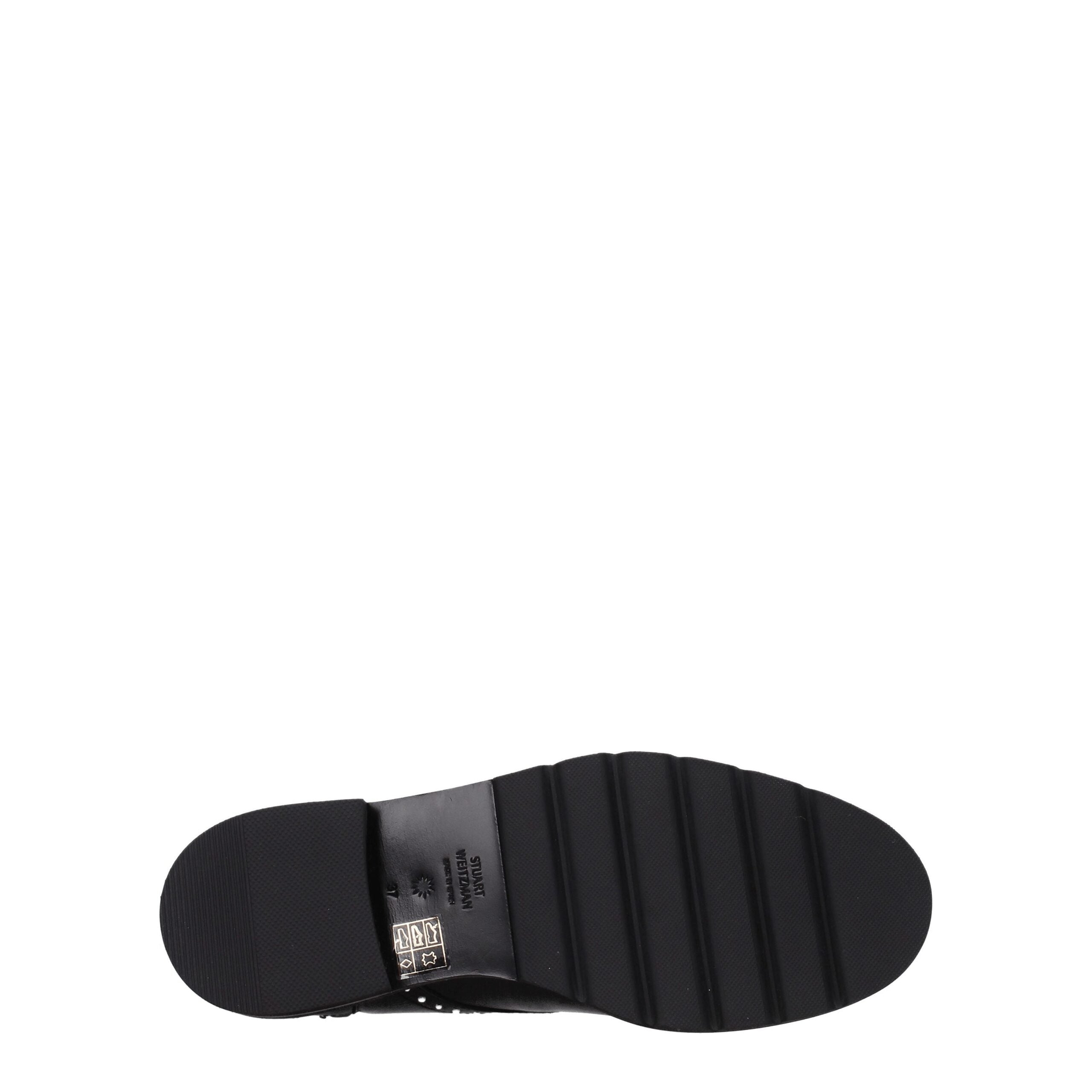 Stuart Weitzman – Schwarze Lederstiefelette
