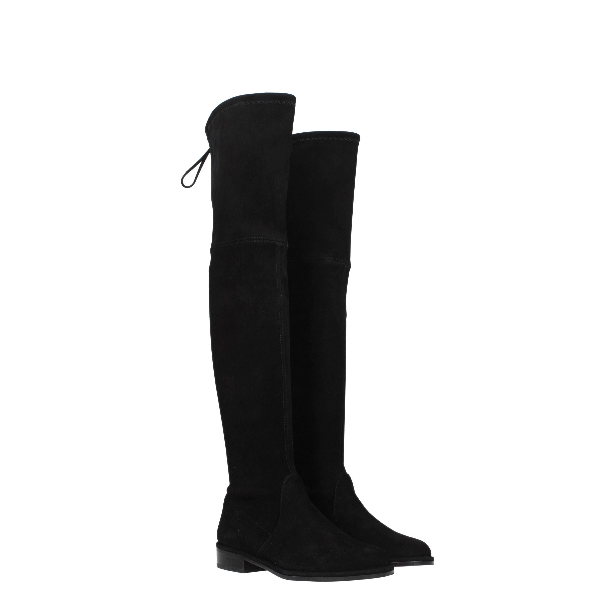 Stuart Weitzman – Schwarzer Lederstiefel