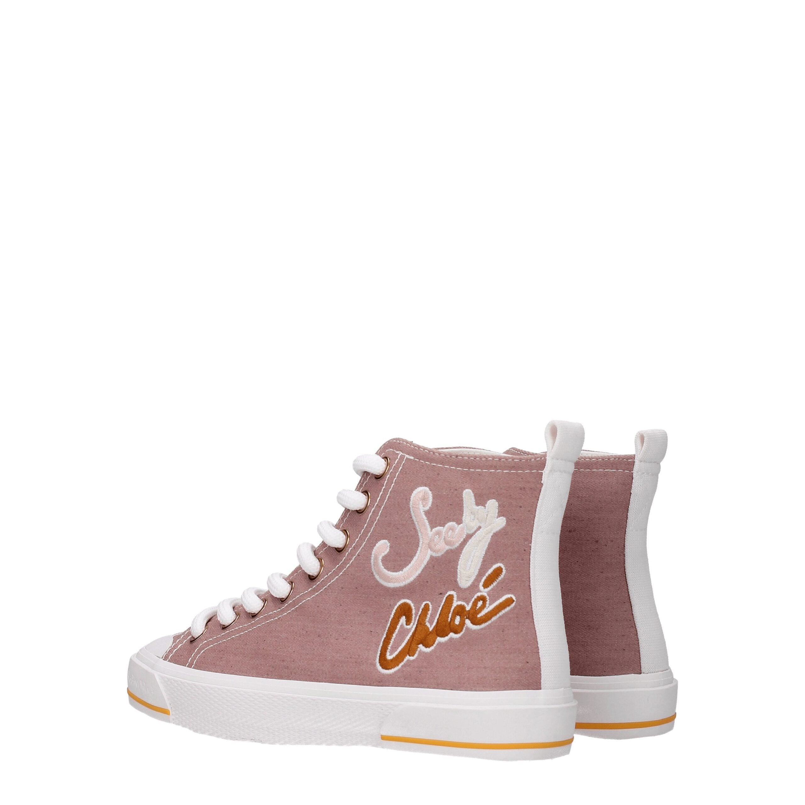 See By Chloé – Rosa Stoff-Sneakers