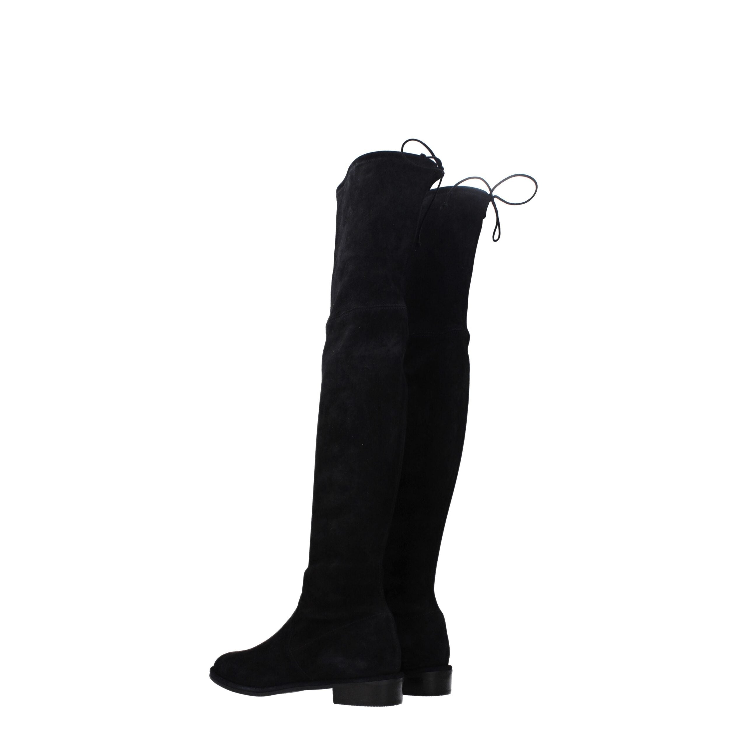 Stuart Weitzman – Schwarzer Lederstiefel