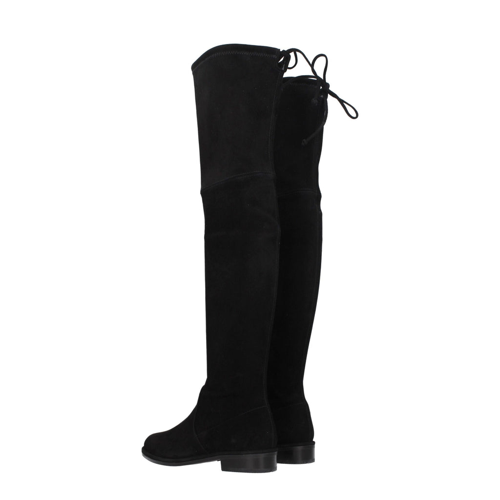 Stuart Weitzman – Schwarzer Lederstiefel