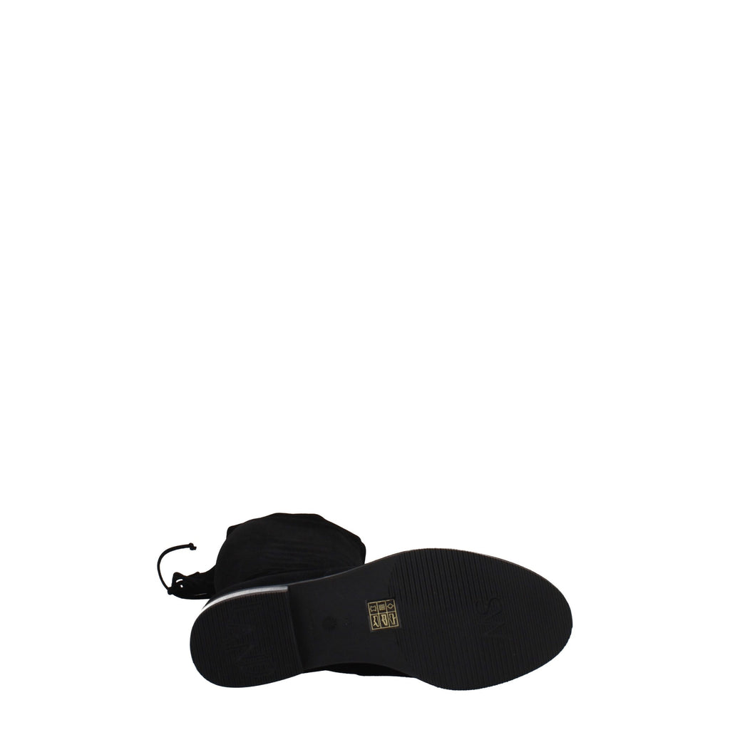 Stuart Weitzman – Schwarzer Lederstiefel