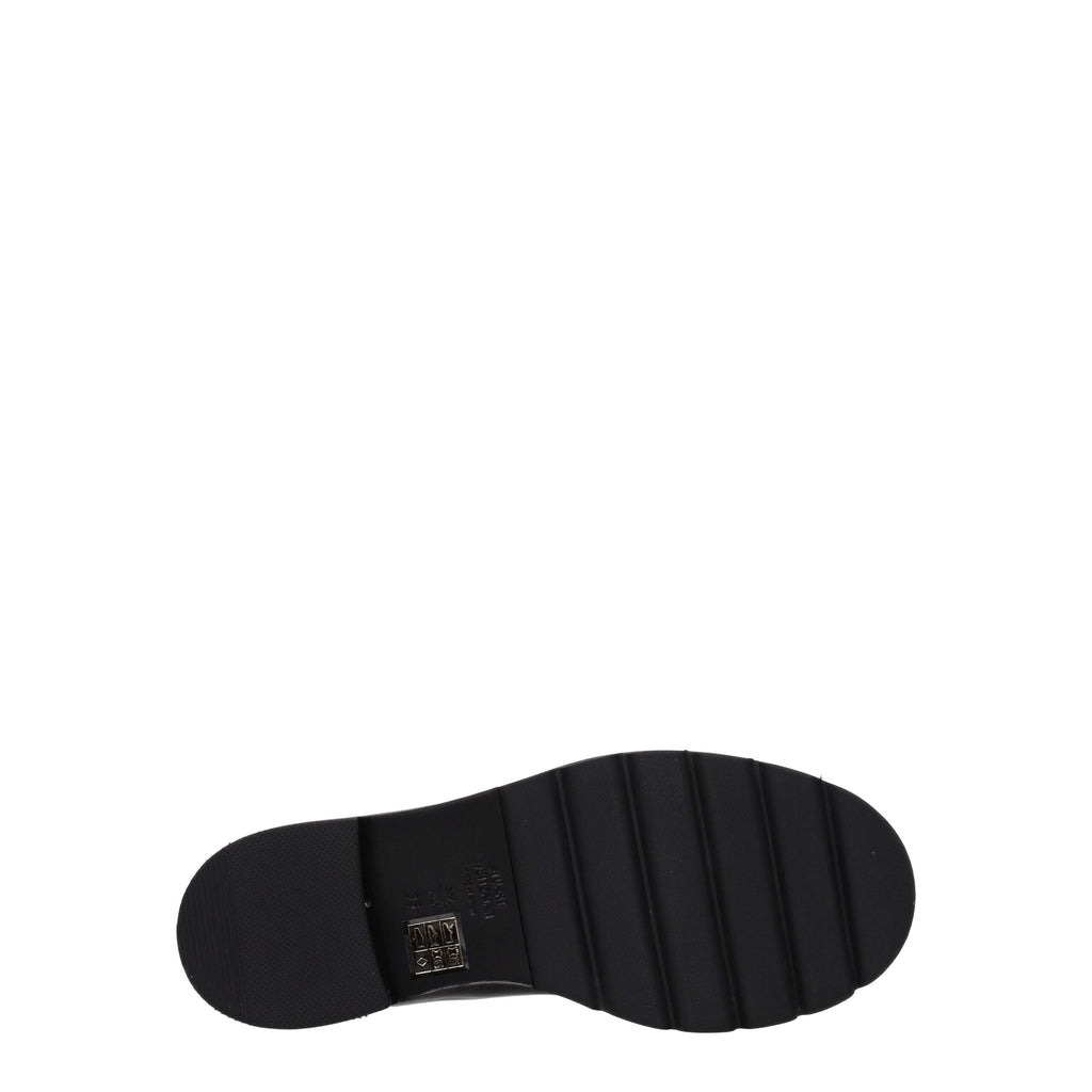 Stuart Weitzman – Schwarze Lederstiefelette