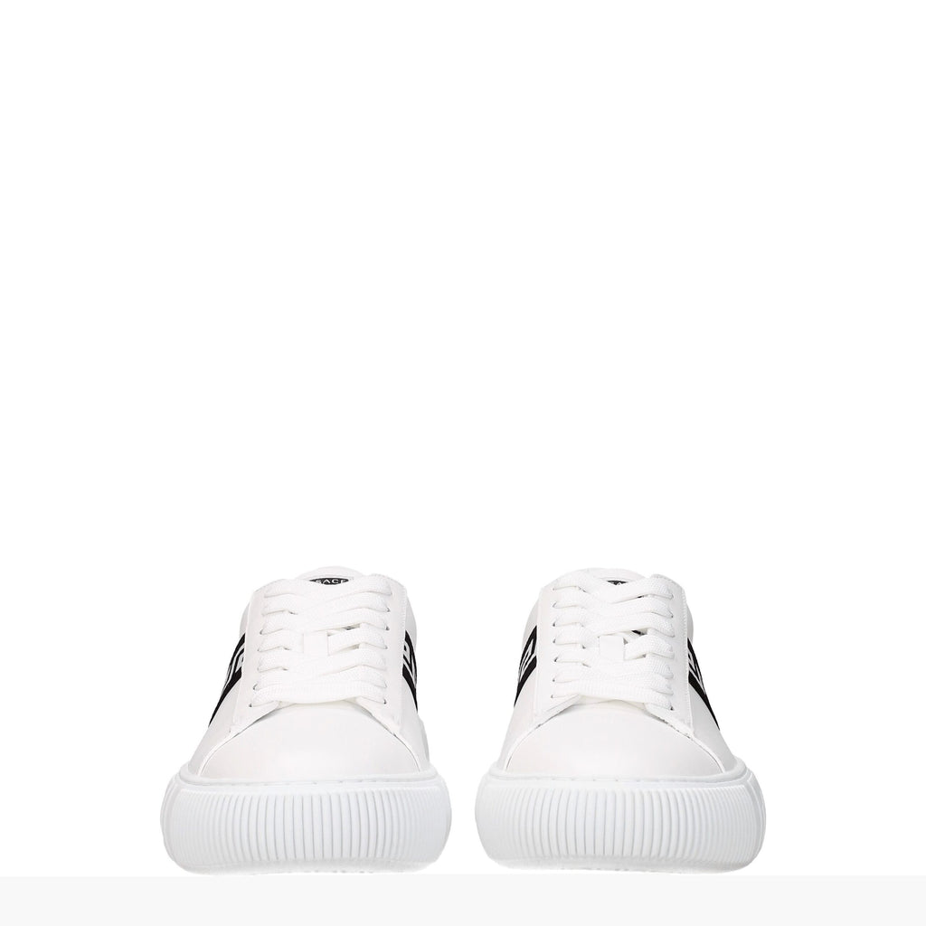 Weiße Ledersneaker von Versace