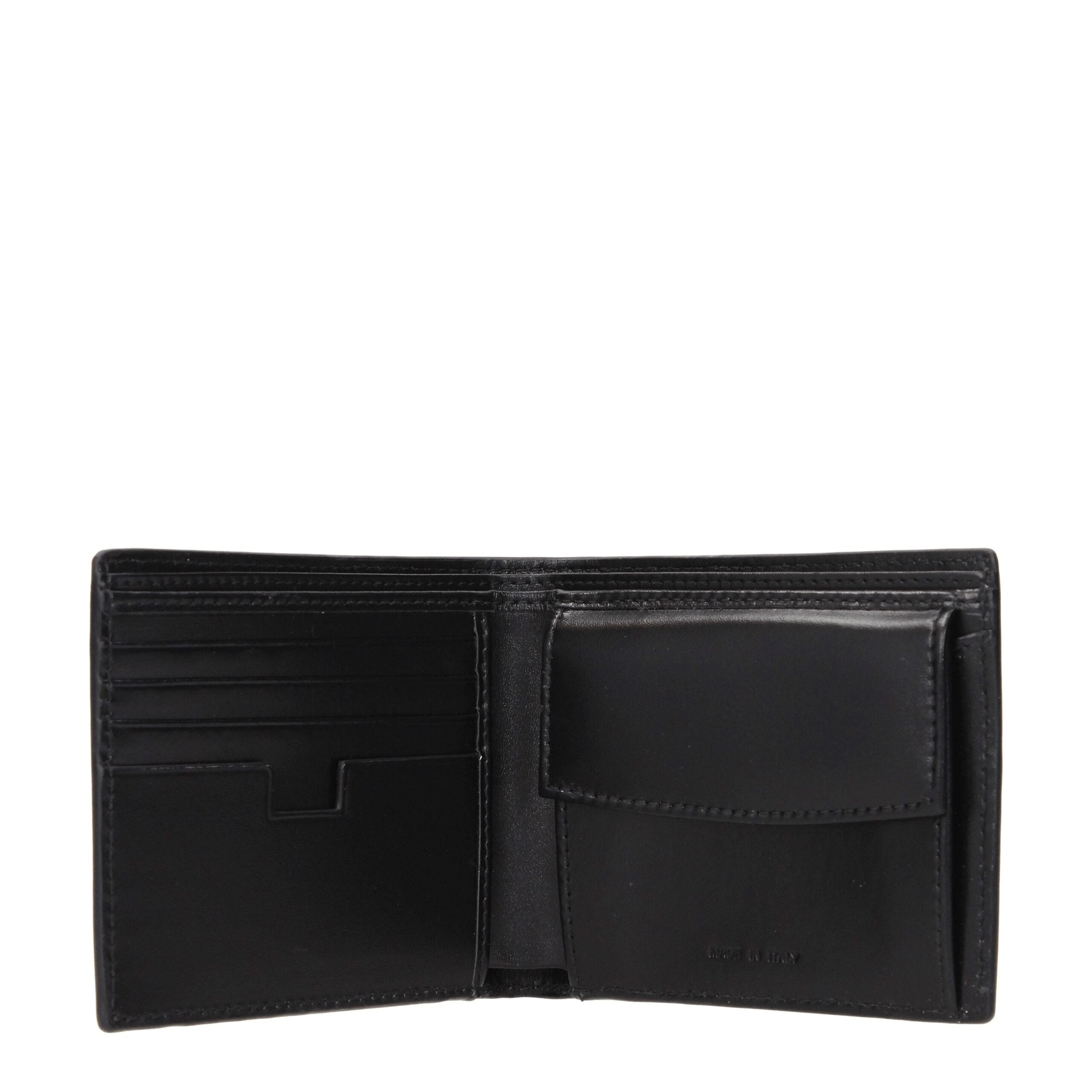 Testoni Schwarze Lederbrieftasche