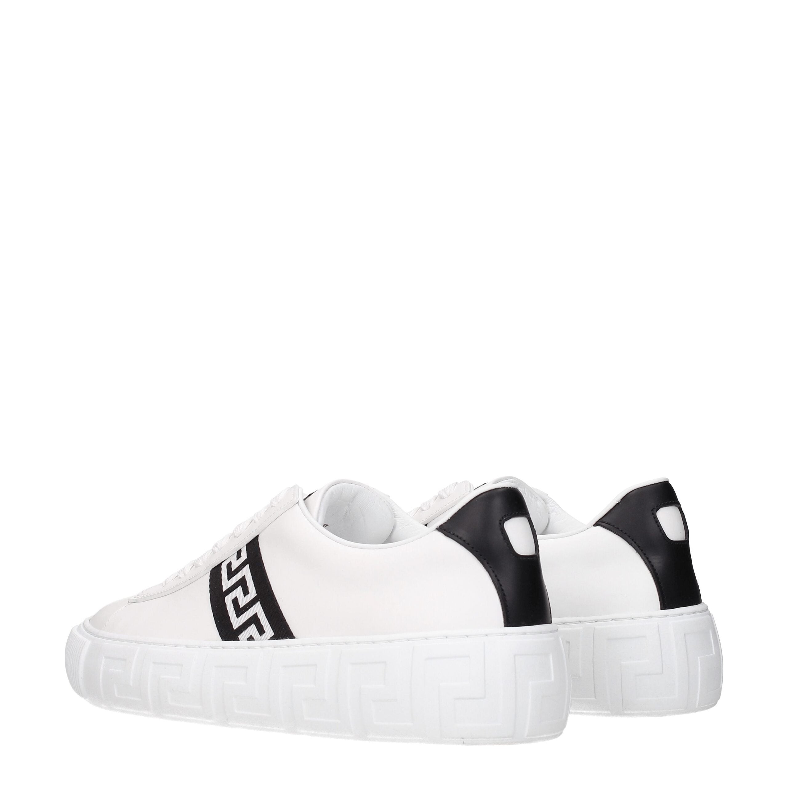 Weiße Ledersneaker von Versace