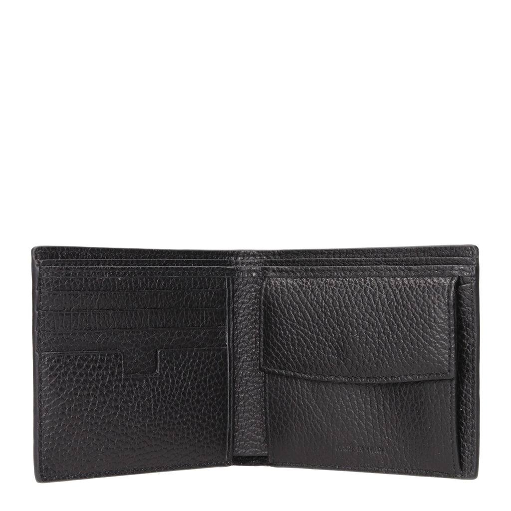 Testoni Schwarze Lederbrieftasche