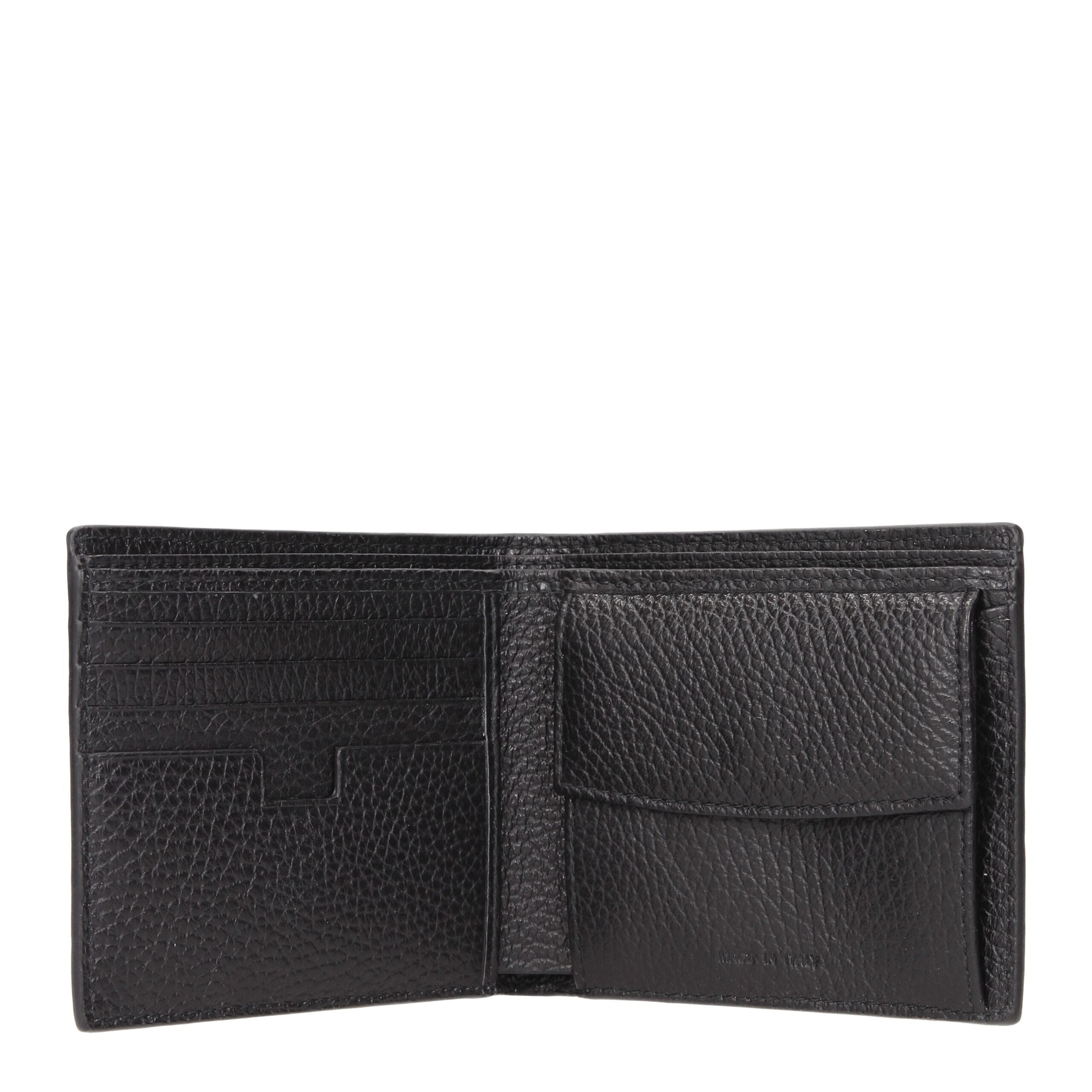 Testoni Schwarze Lederbrieftasche