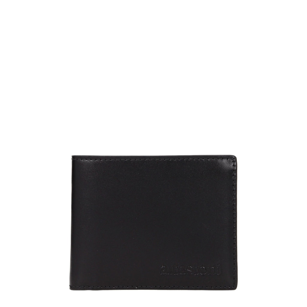 Testoni Schwarze Lederbrieftasche