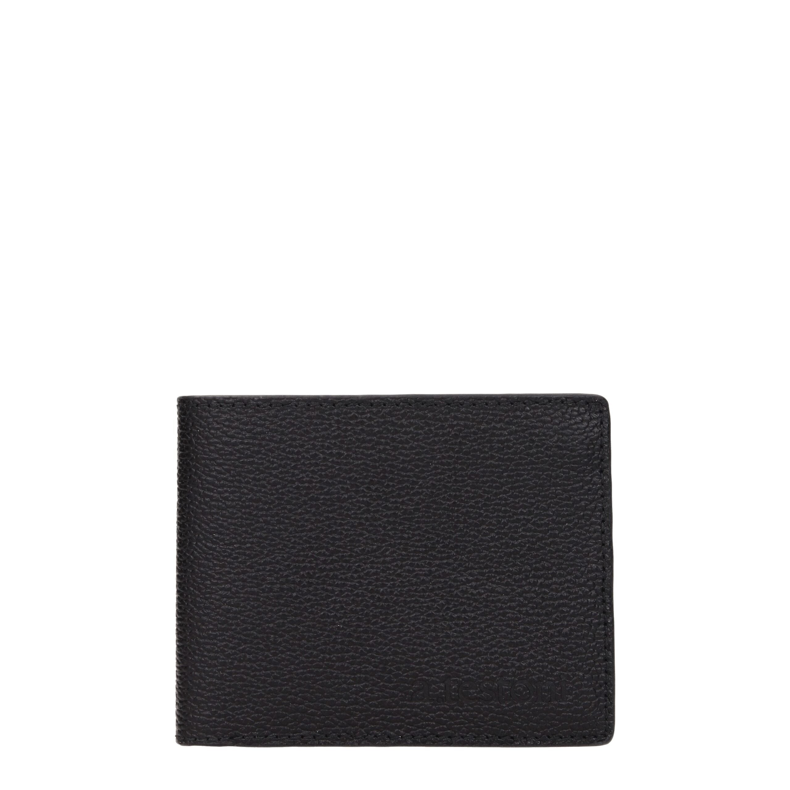 Testoni Schwarze Lederbrieftasche