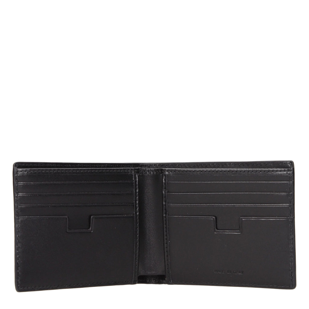 Testoni Schwarze Lederbrieftasche