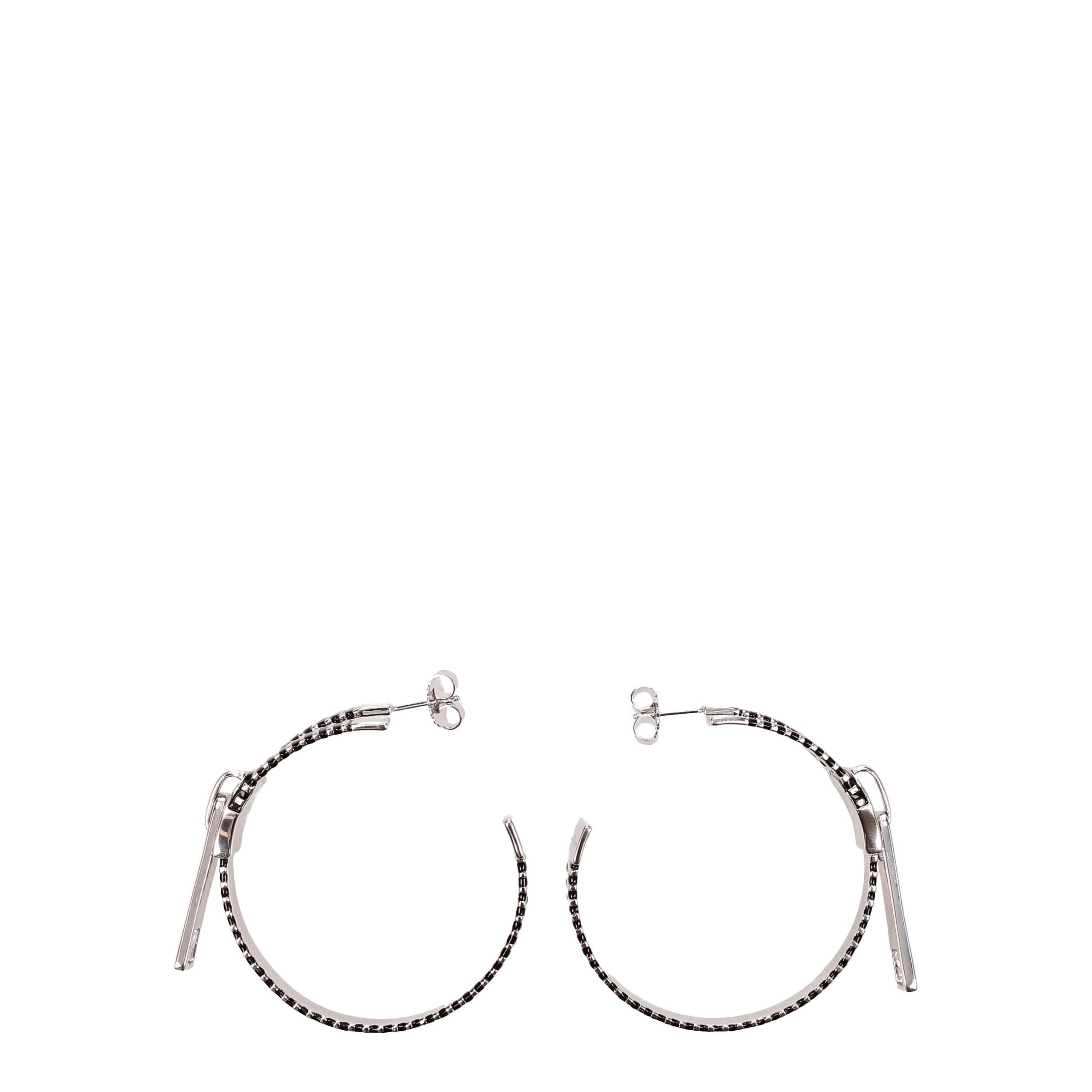Marc Jacobs Grauer Silberohrring