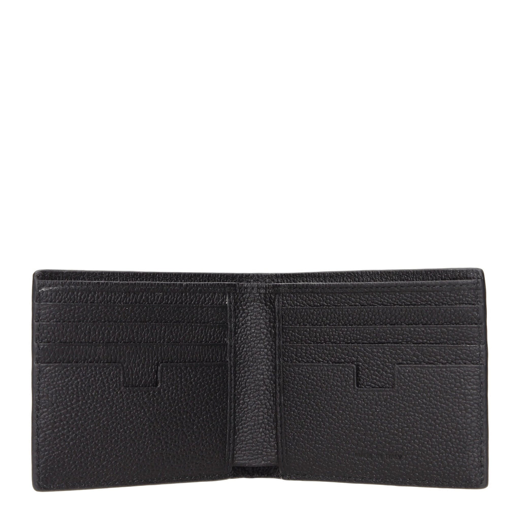 Testoni Schwarze Lederbrieftasche