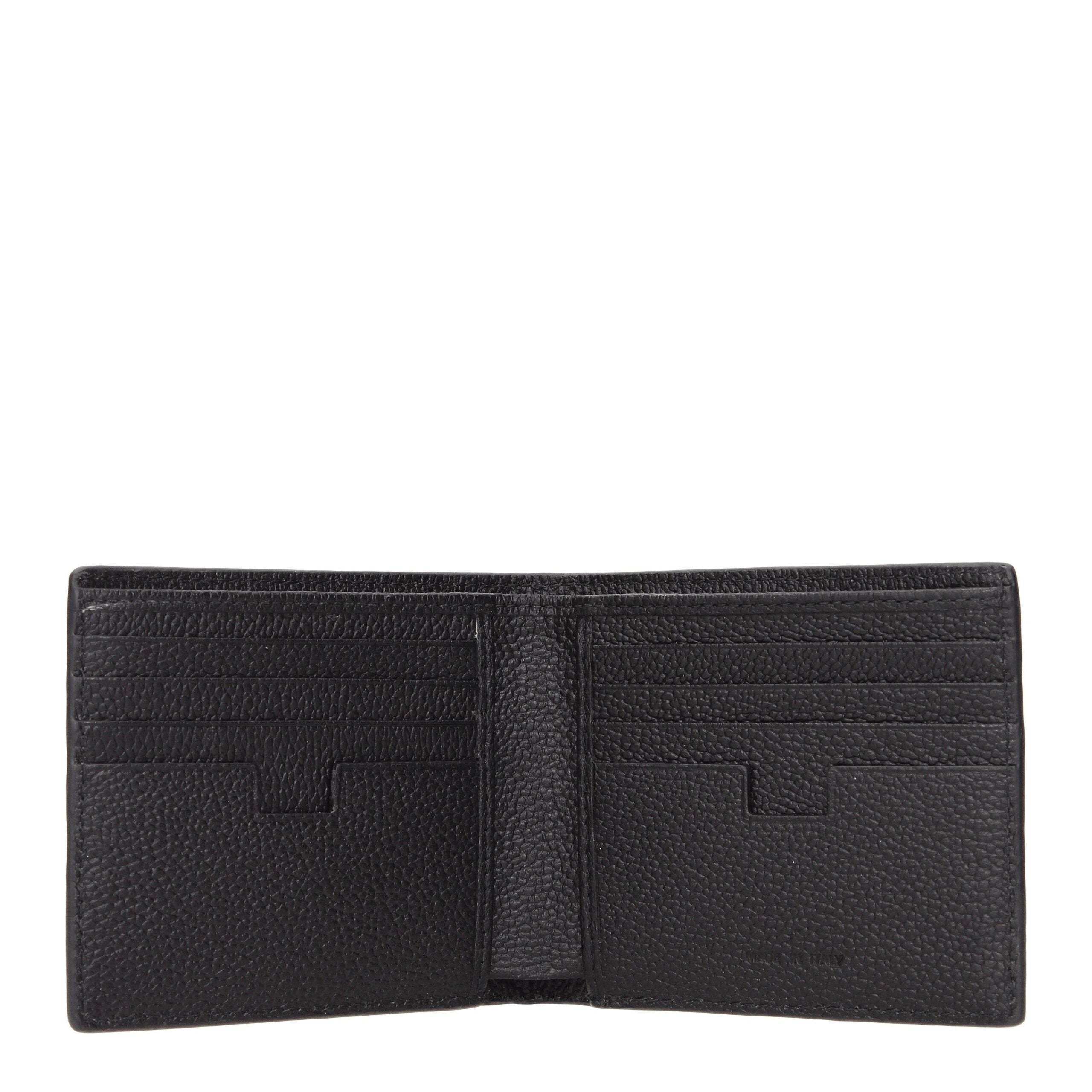 Testoni Schwarze Lederbrieftasche