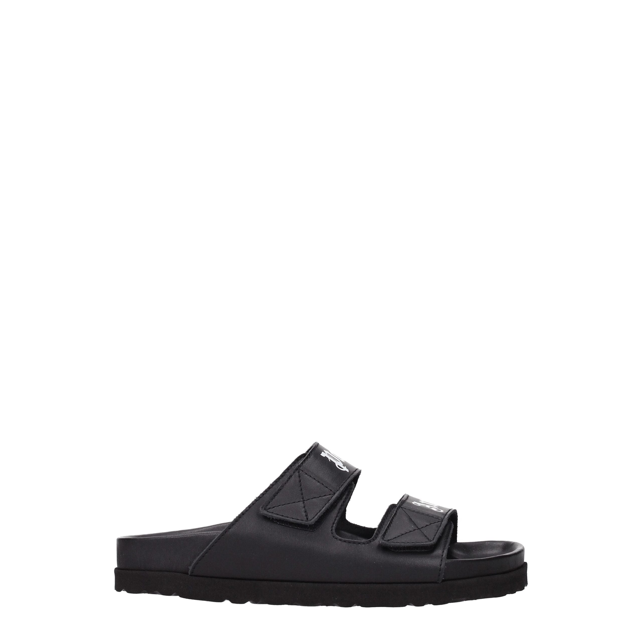 Palm Angels – Schwarze Lederslipper